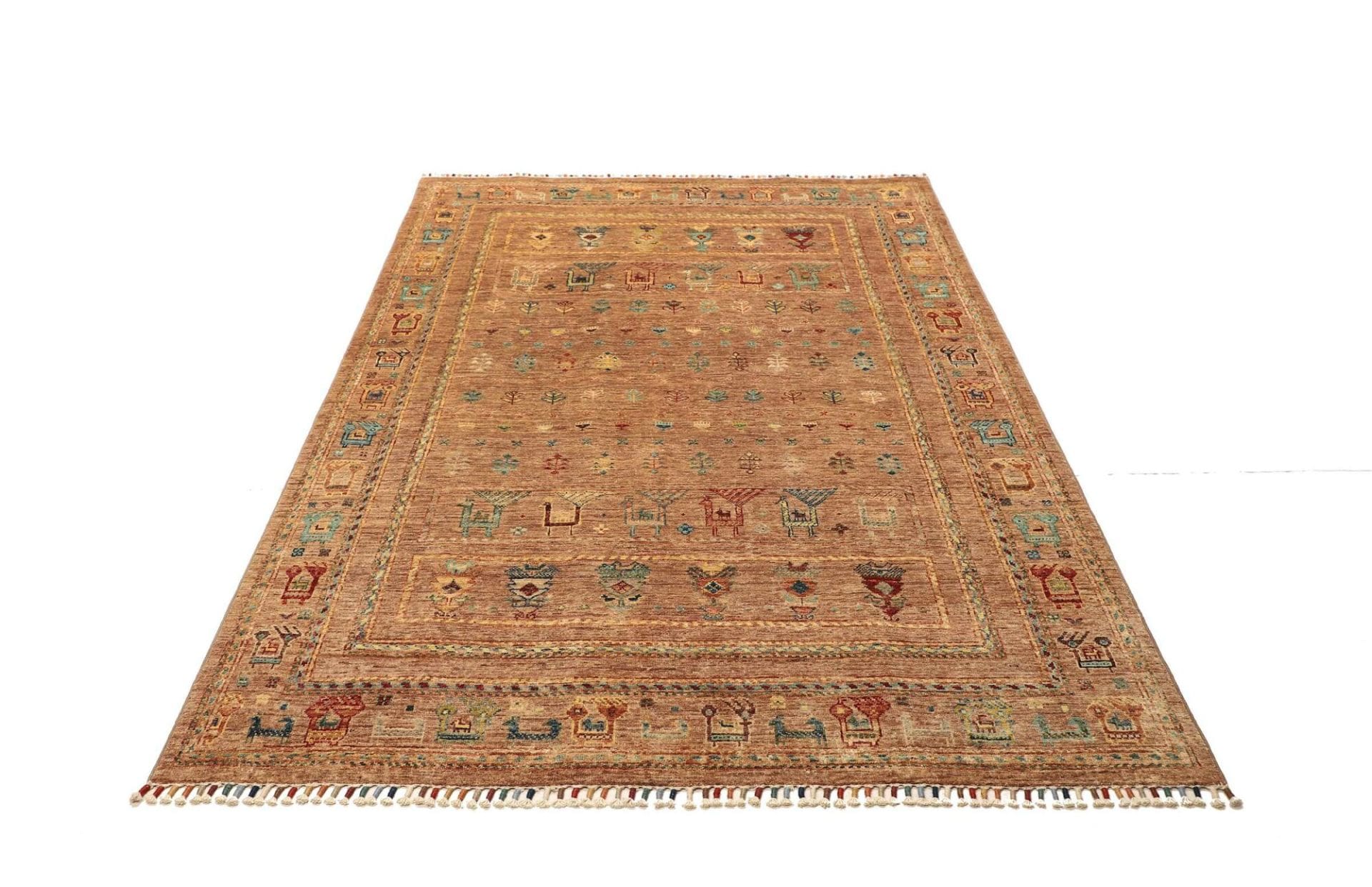 Handgeknüpfter Samarkand Orientteppich 149 × 205 cm