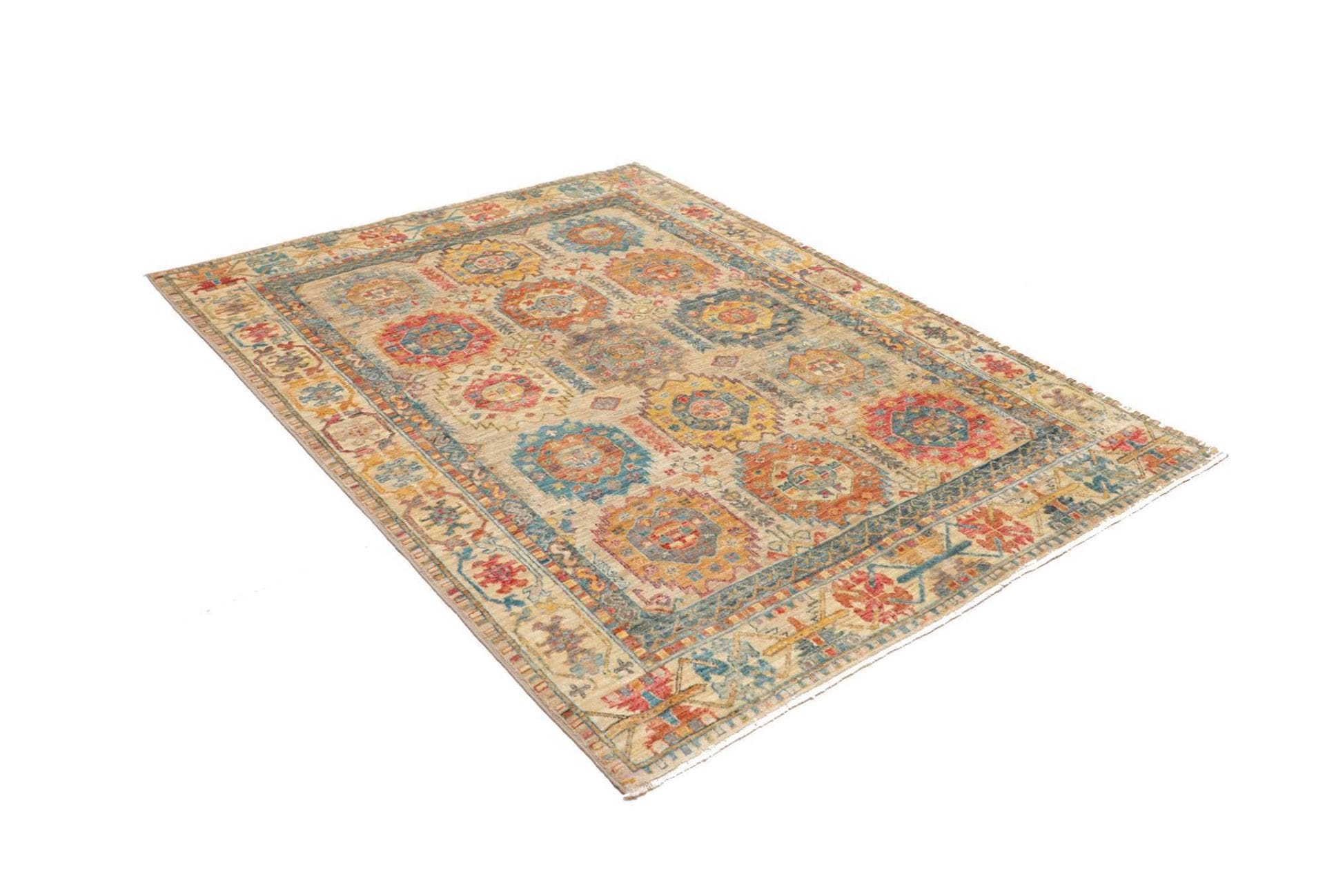 Handgeknüpfter Samarkand Orientteppich 150 × 198 cm