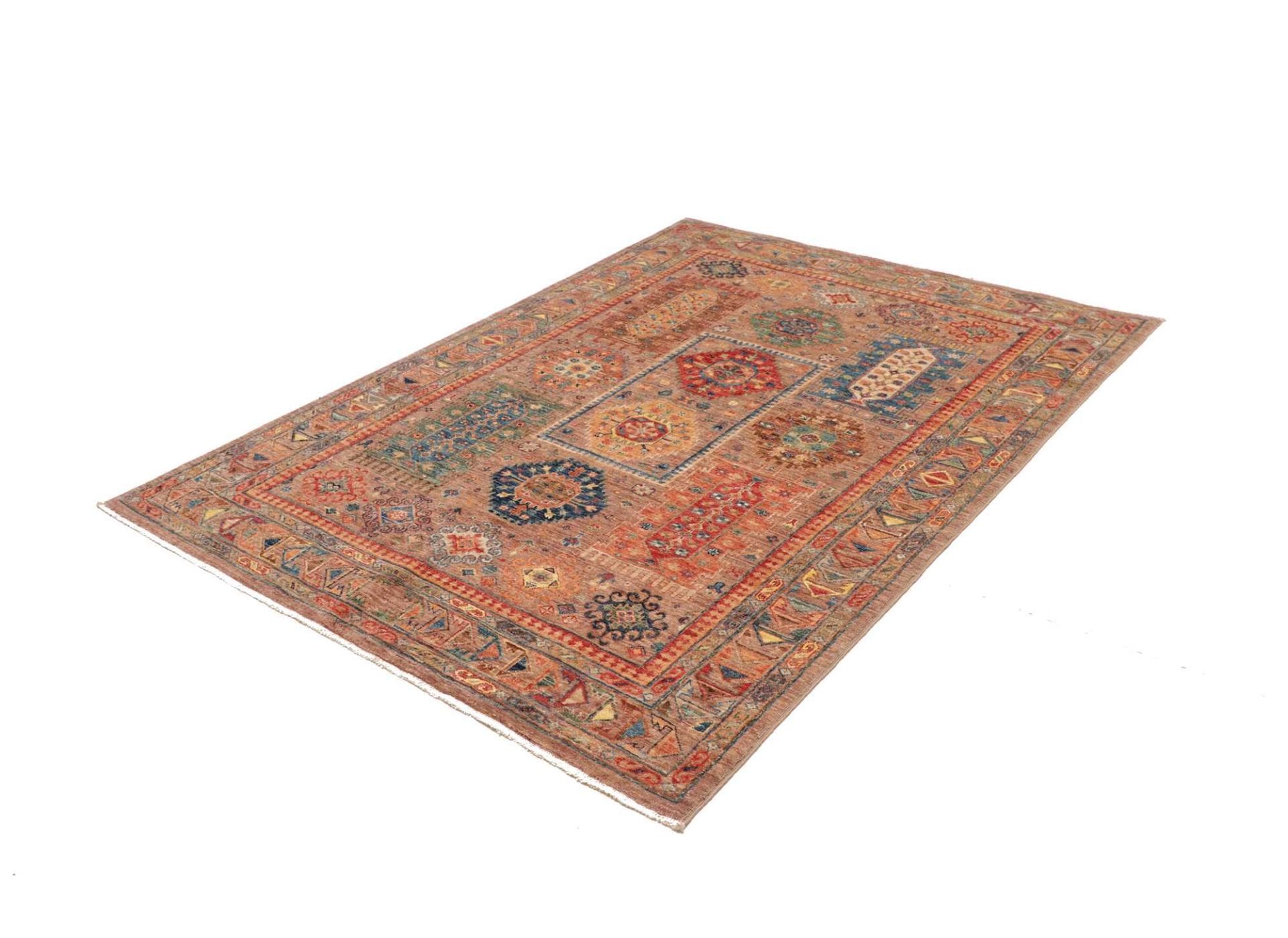 Handgeknüpfter Samarkand Orientteppich, 151 × 194 cm, Wolle