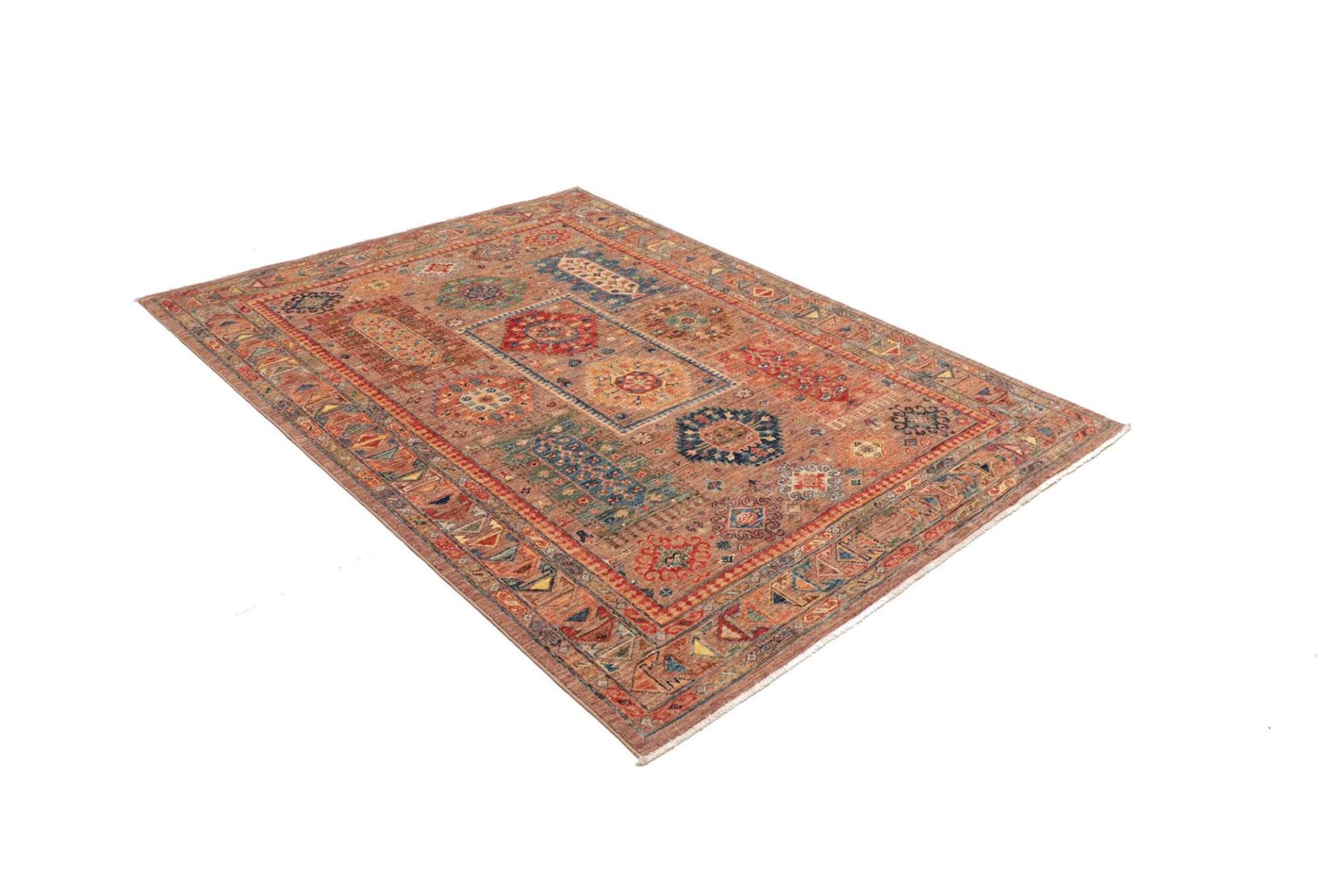 Handgeknüpfter Samarkand Orientteppich, 151 × 194 cm, Wolle