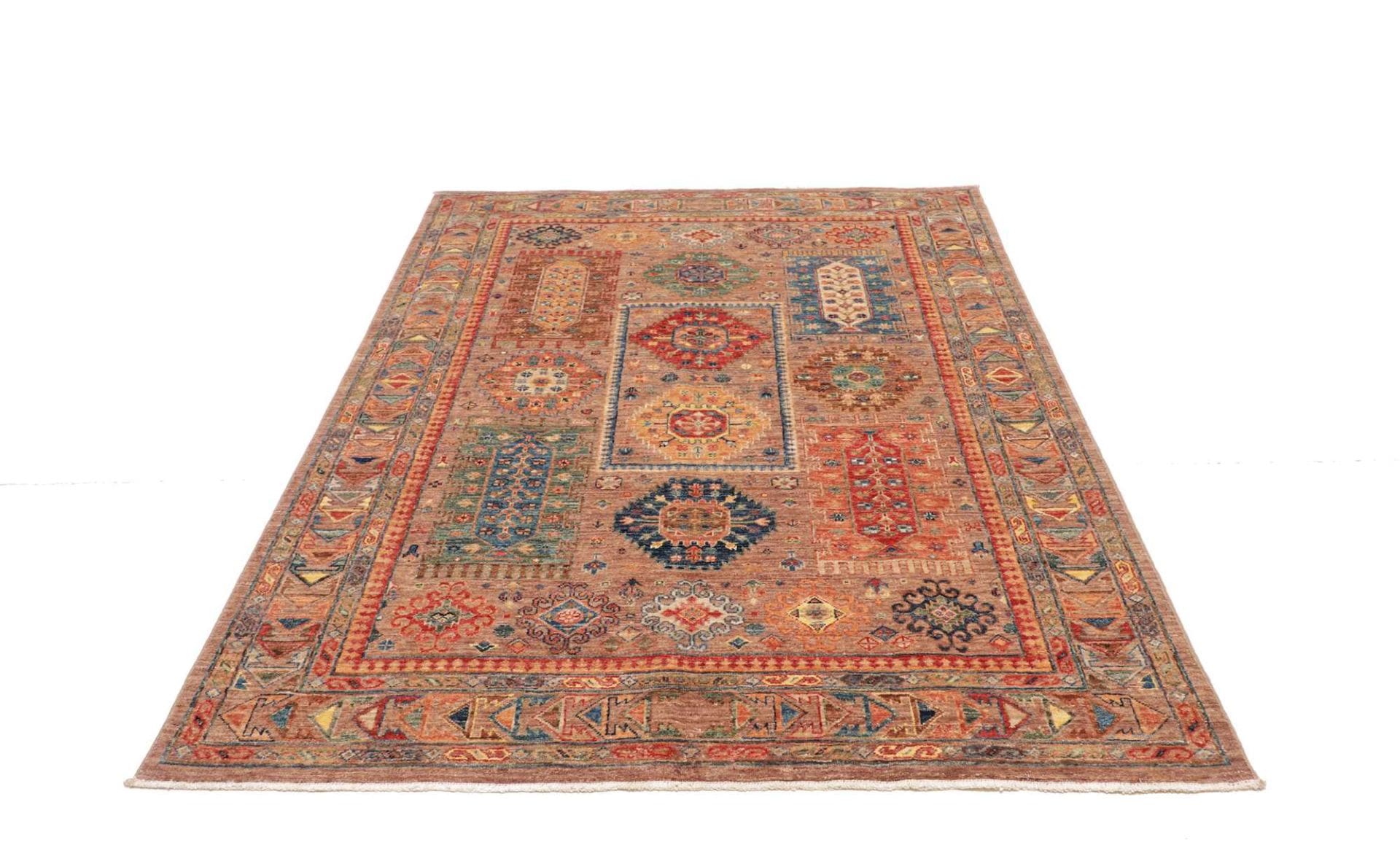 Handgeknüpfter Samarkand Orientteppich, 151 × 194 cm, Wolle