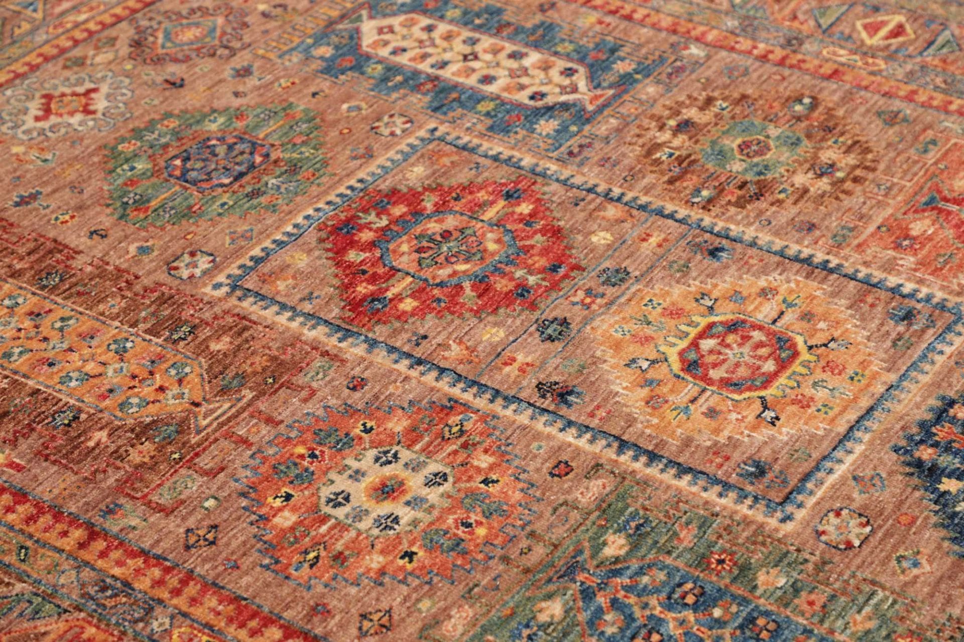 Handgeknüpfter Samarkand Orientteppich, 151 × 194 cm, Wolle