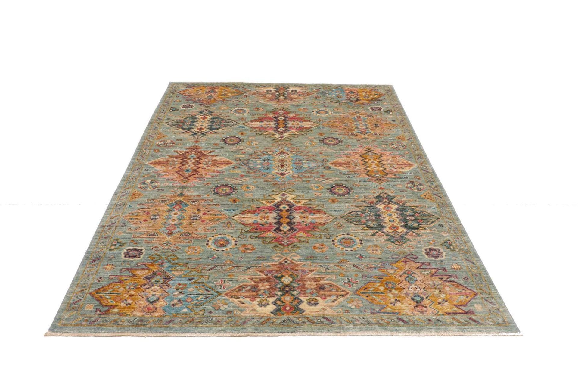 Samarkand Orientteppich 150 × 203 cm aus Wolle, handgeknüpft