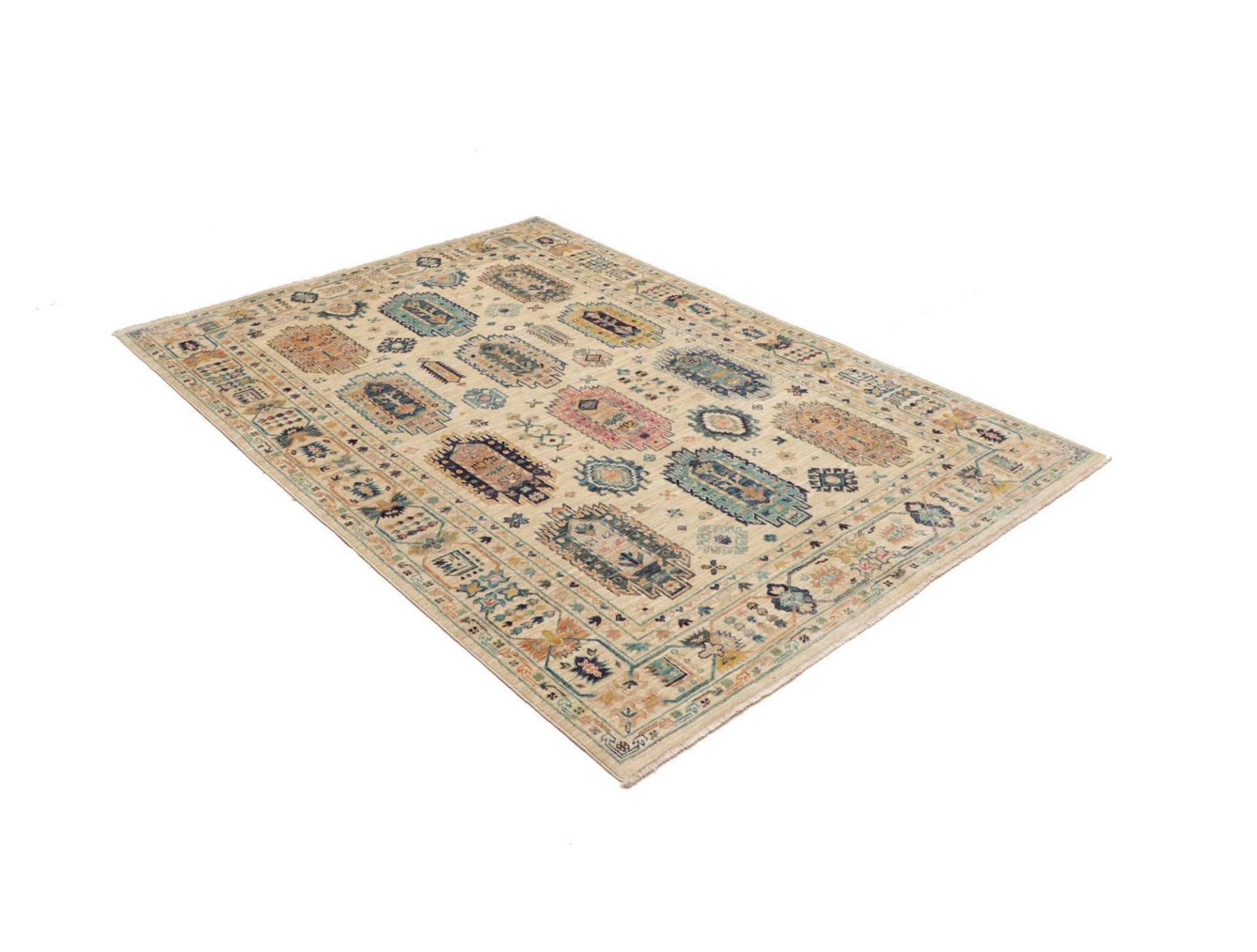 Handgeknüpfter Samarkand Orientteppich, 150 × 201 cm, Wolle