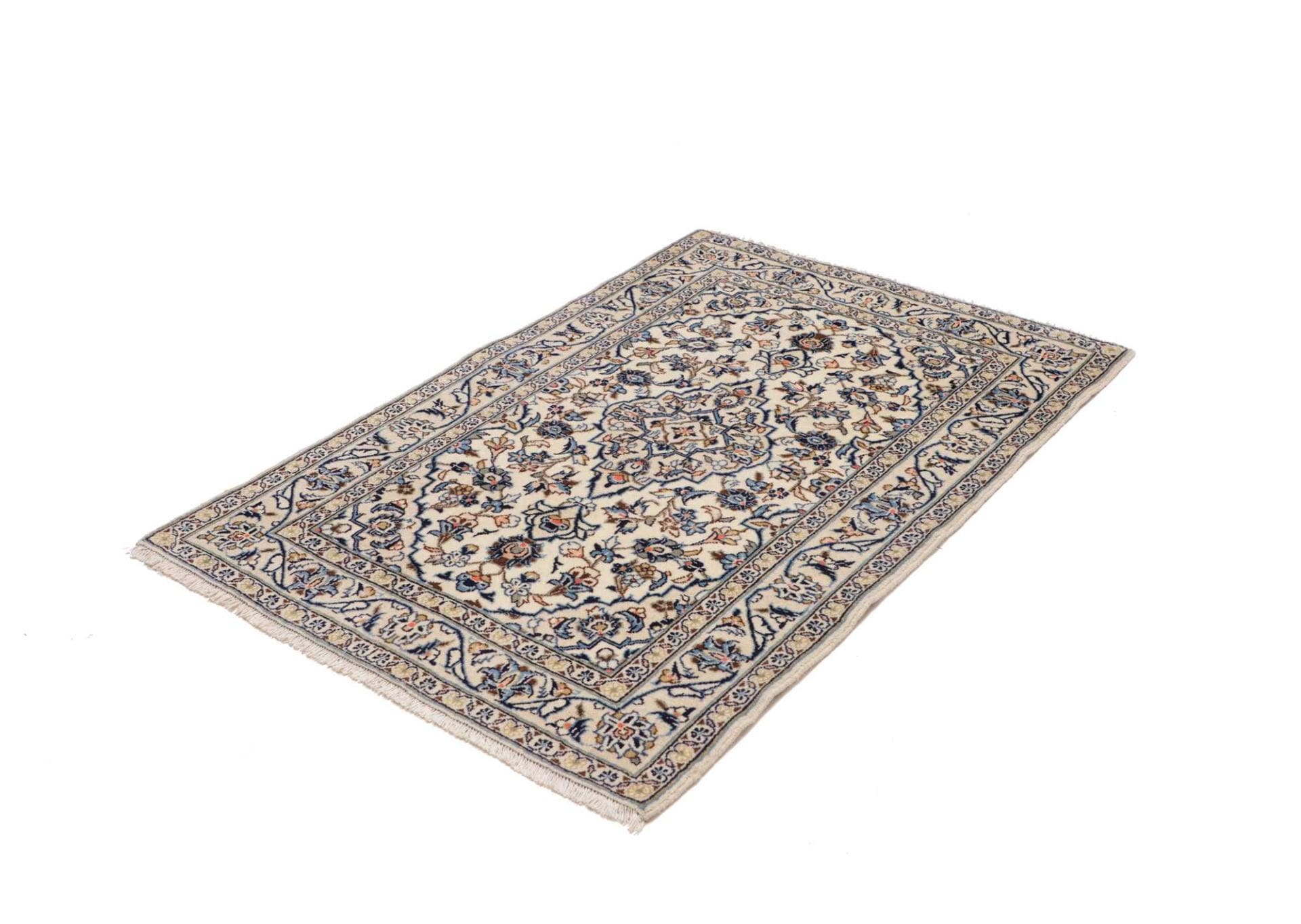 Handgeknüpfter Kashan Perserteppich, 103 × 150 cm, Wolle