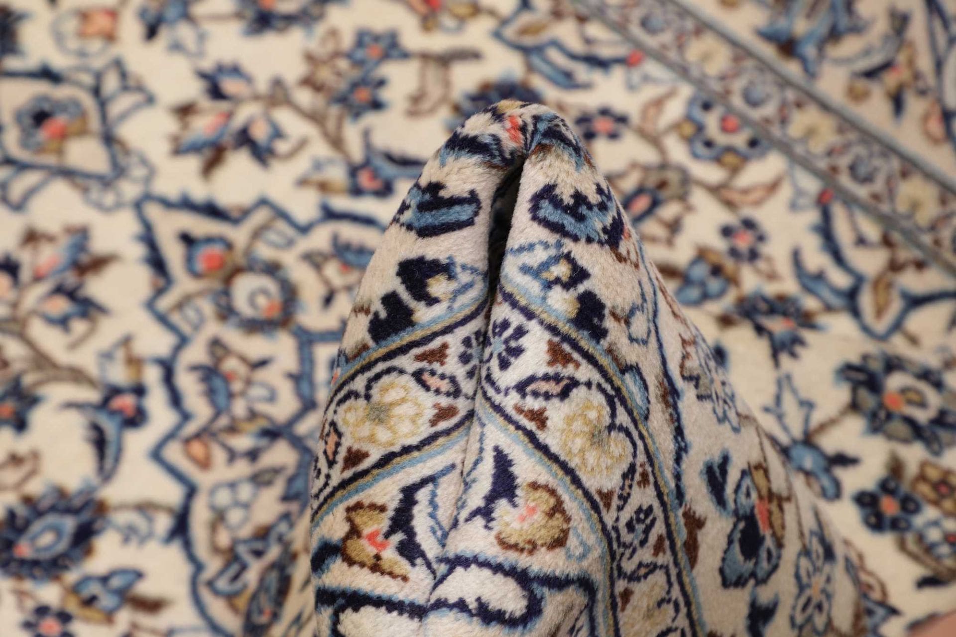 Handgeknüpfter Kashan Perserteppich, 103 × 150 cm, Wolle