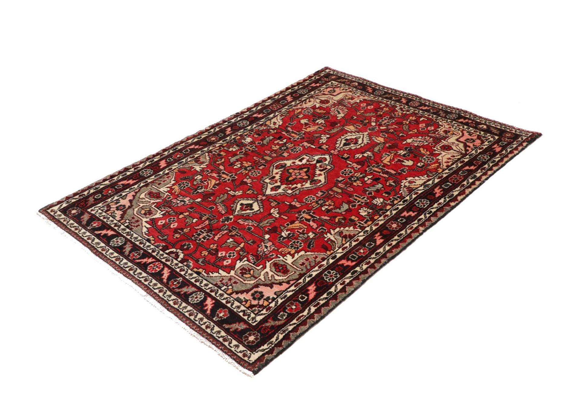 Hamadan Herati Perserteppich aus Iran, 111 × 155 cm