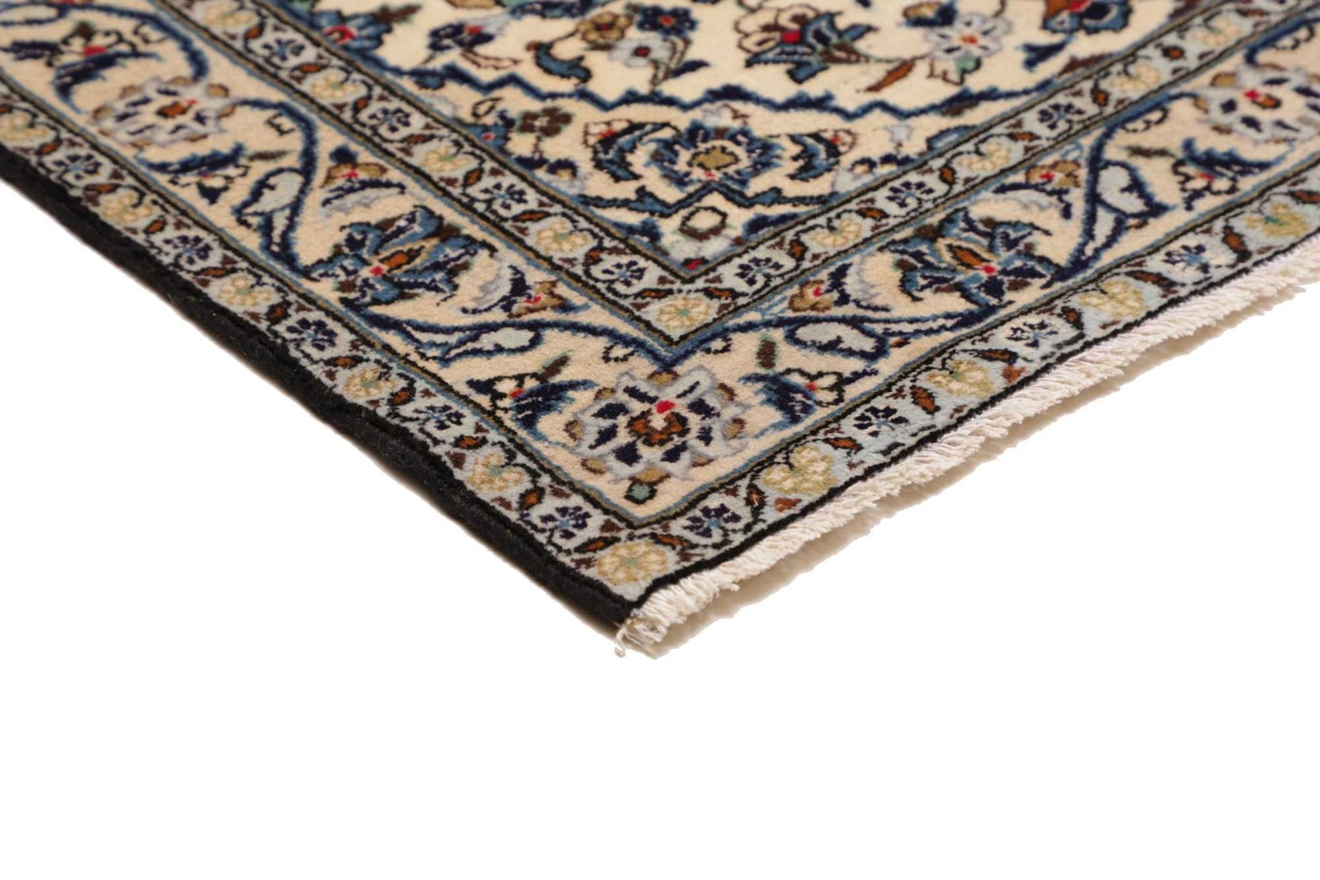 Kashan Perserteppich 103 × 144 cm aus Wolle, handgeknüpft
