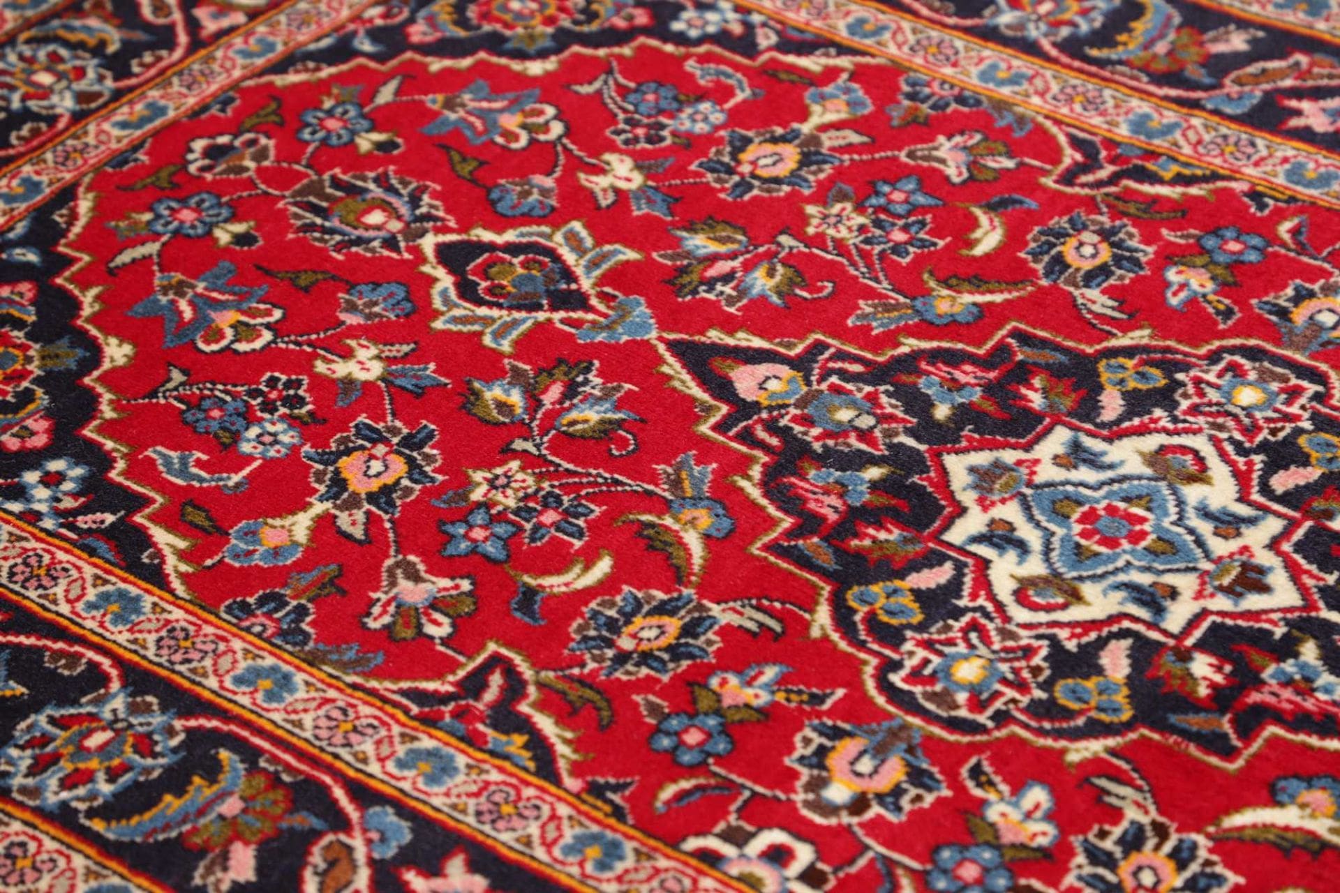 Kashan Perserteppich aus Iran, 97 × 155 cm