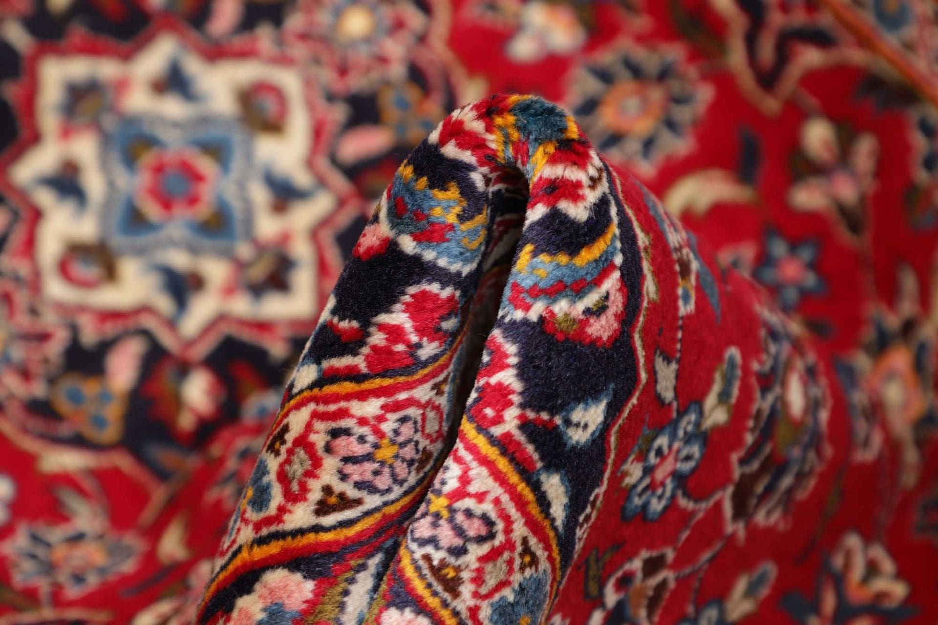 Kashan Perserteppich aus Iran, 97 × 155 cm