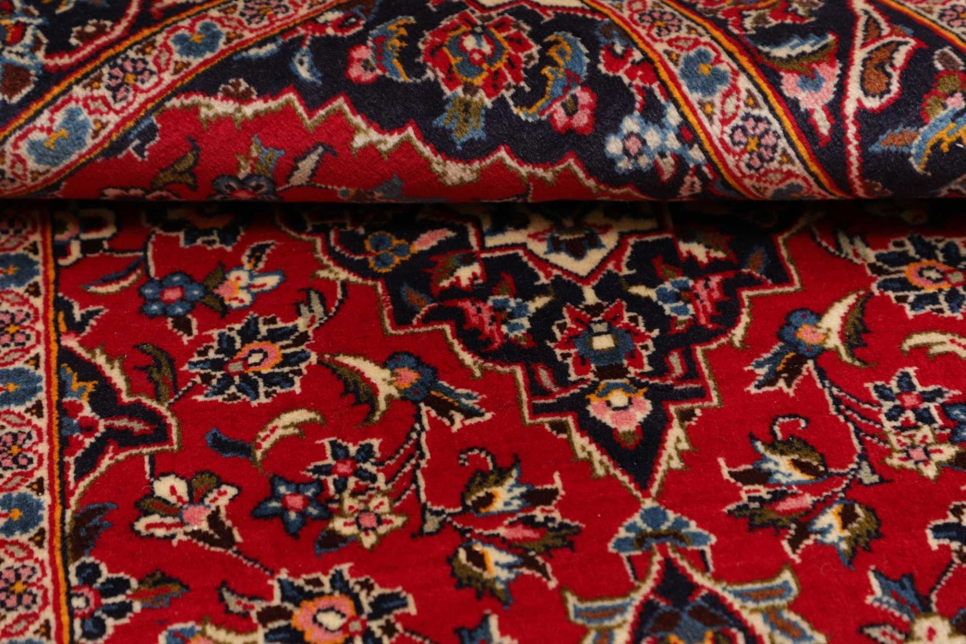 Kashan Perserteppich aus Iran, 97 × 155 cm