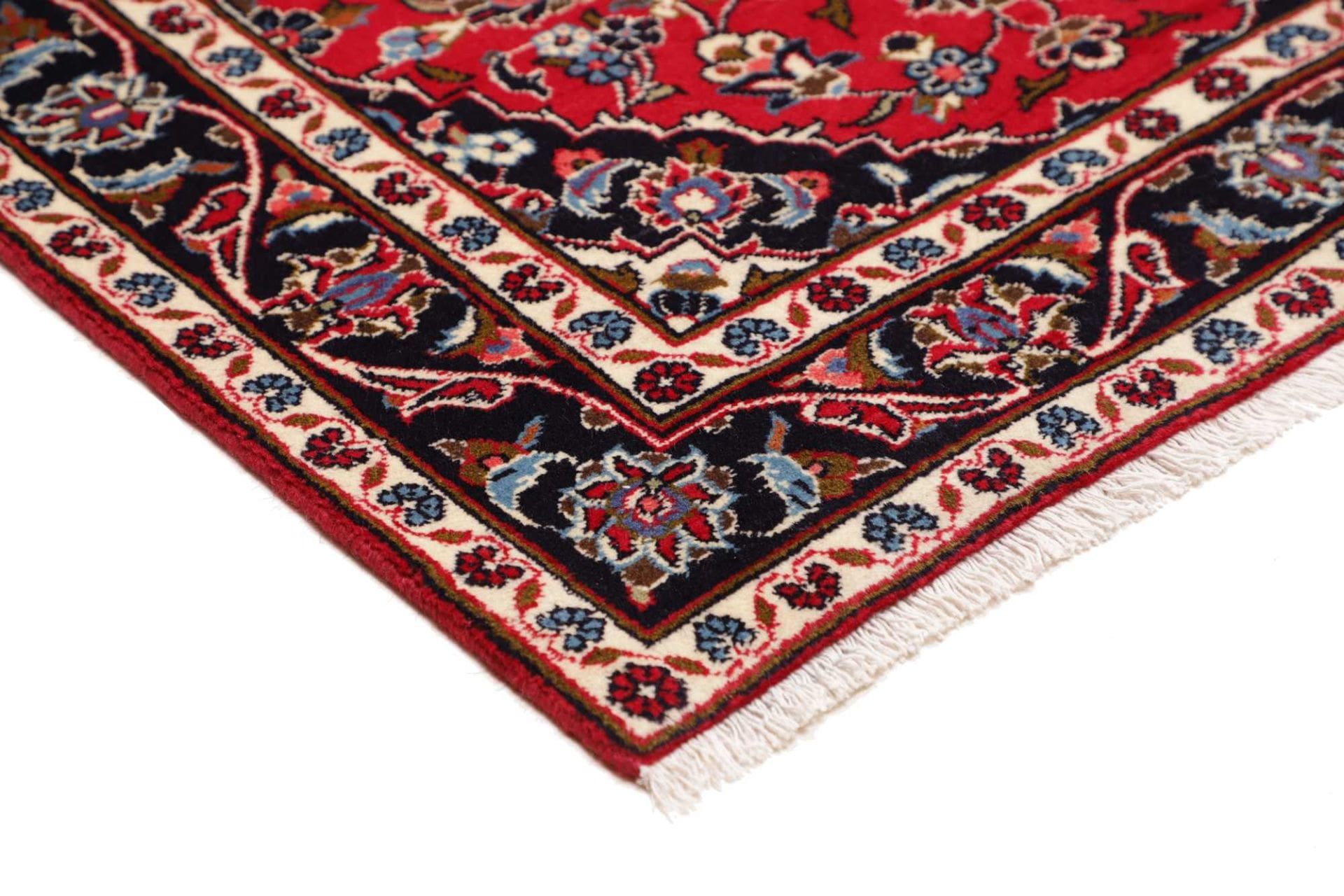 Kashan Perserteppich 103 × 145 cm aus Wolle, handgeknüpft