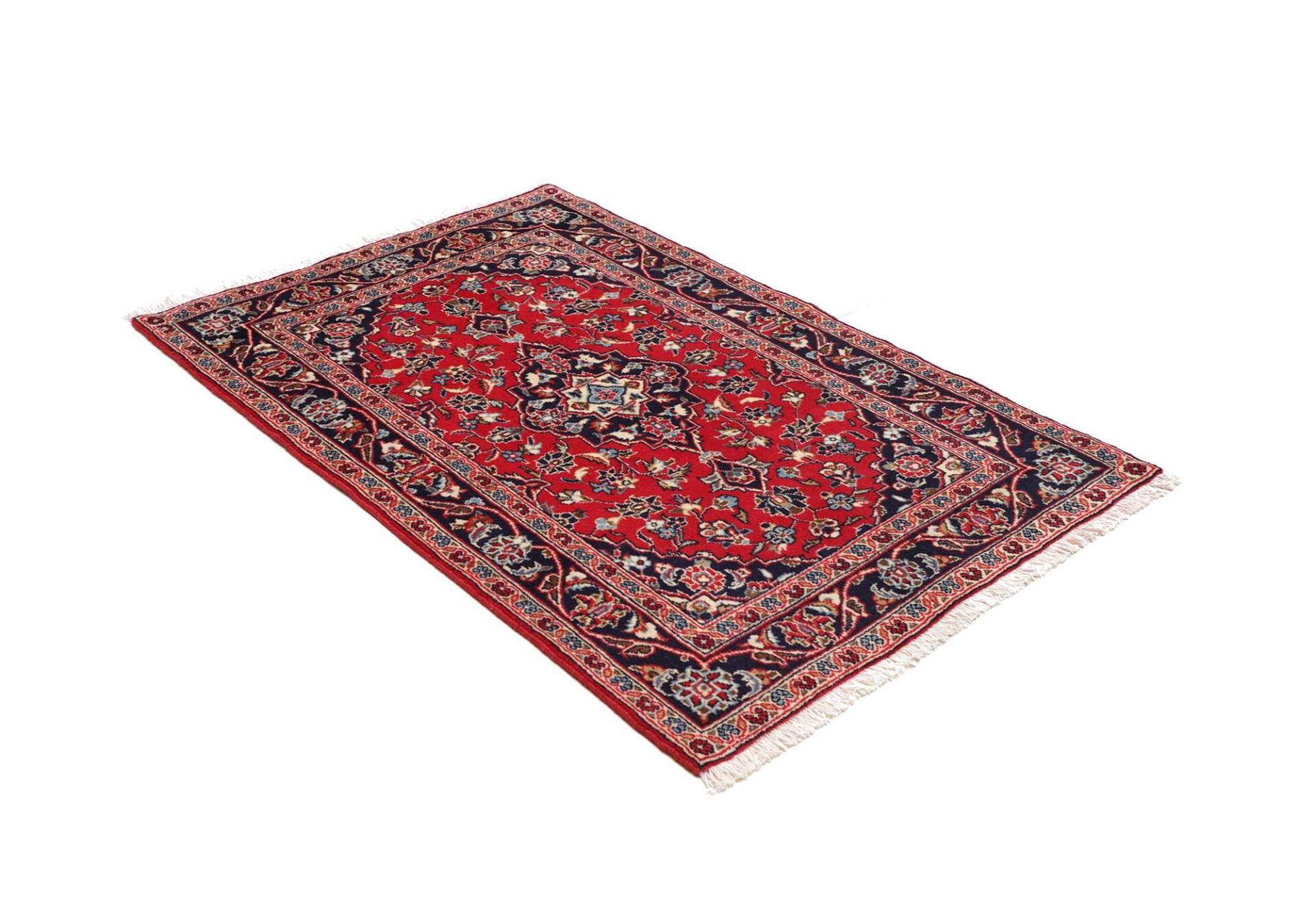 Handgeknüpfter Kashan Perserteppich 99 × 144 cm