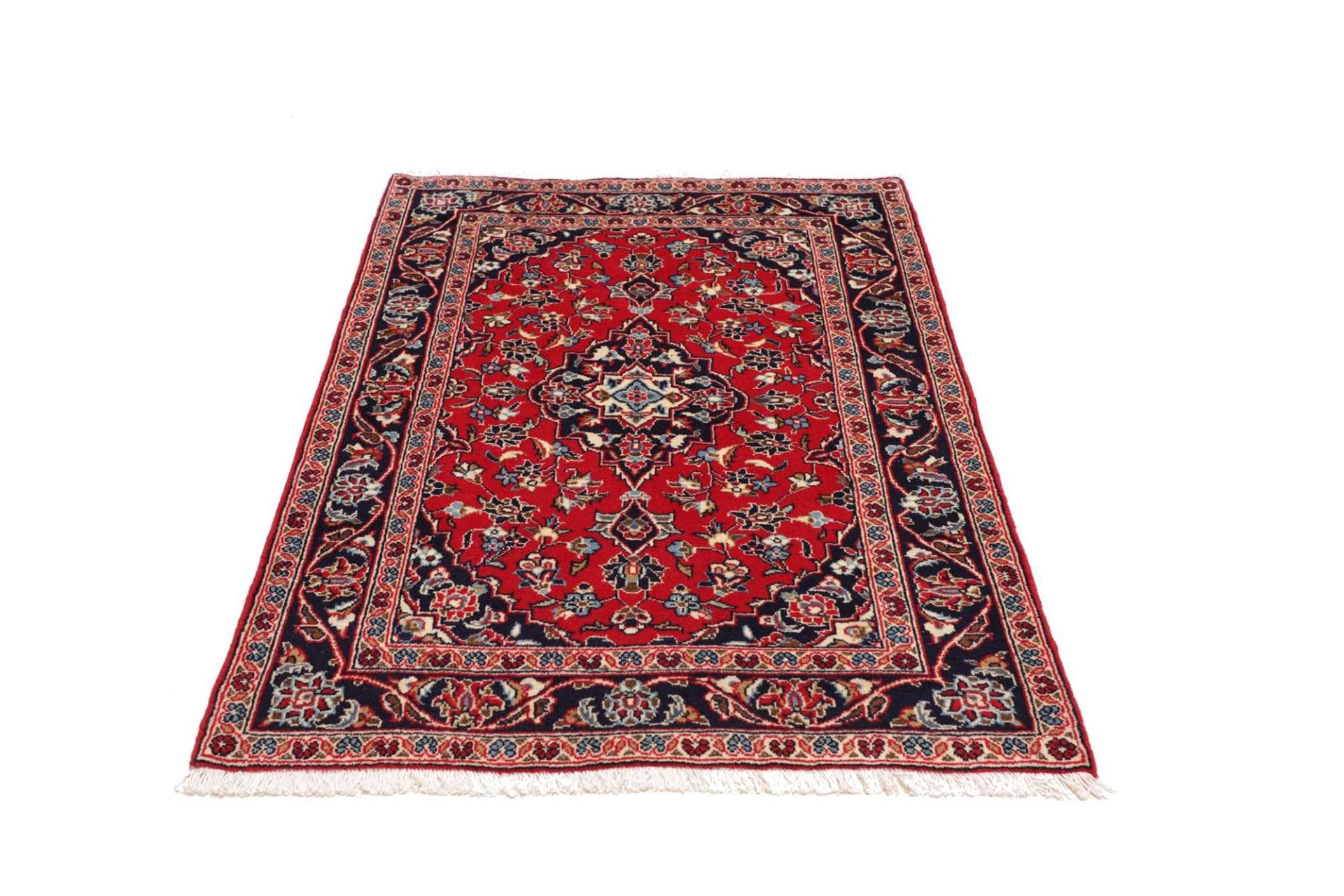 Handgeknüpfter Kashan Perserteppich 99 × 144 cm