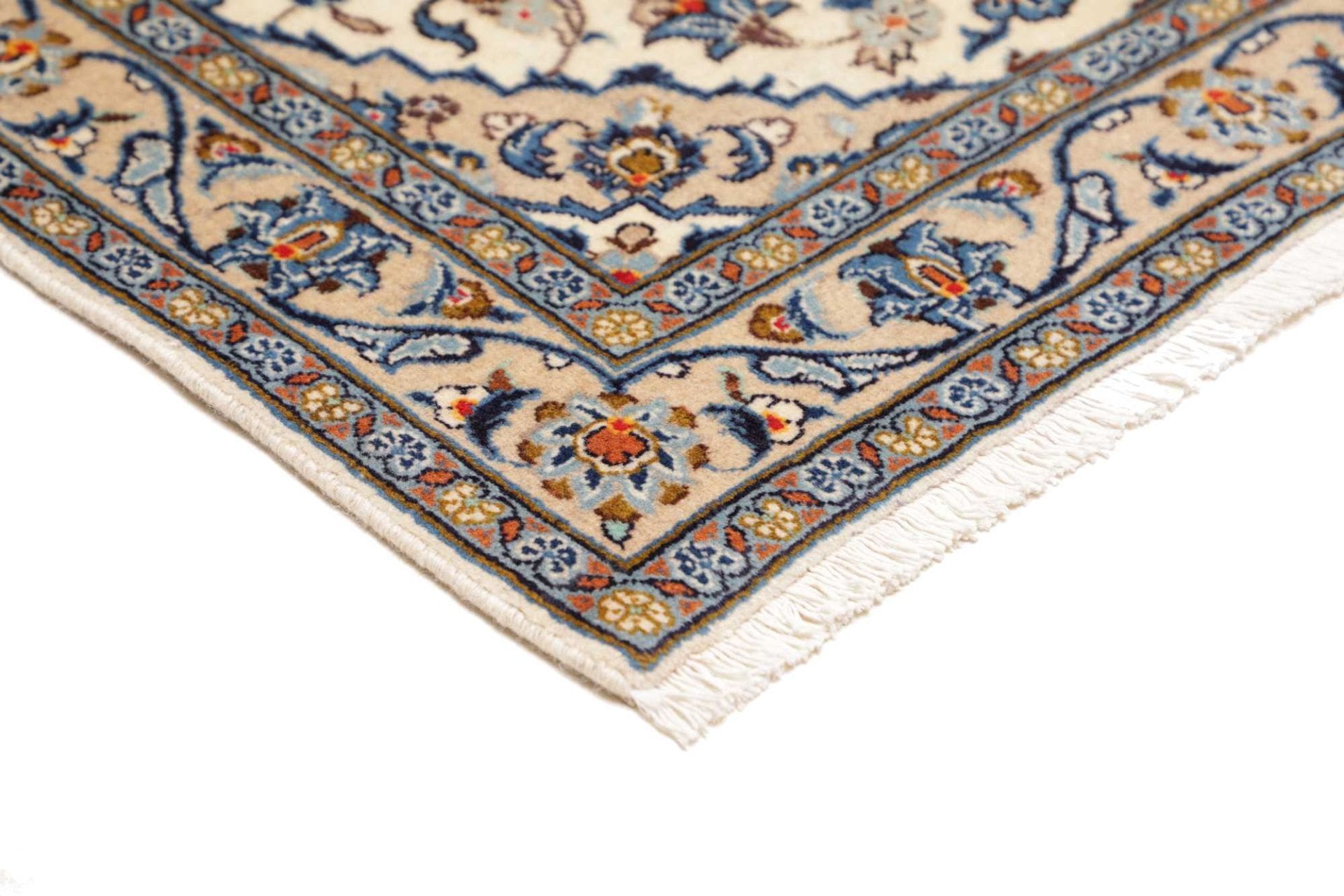 Kashan Perserteppich 100 × 145 cm aus Wolle, handgeknüpft