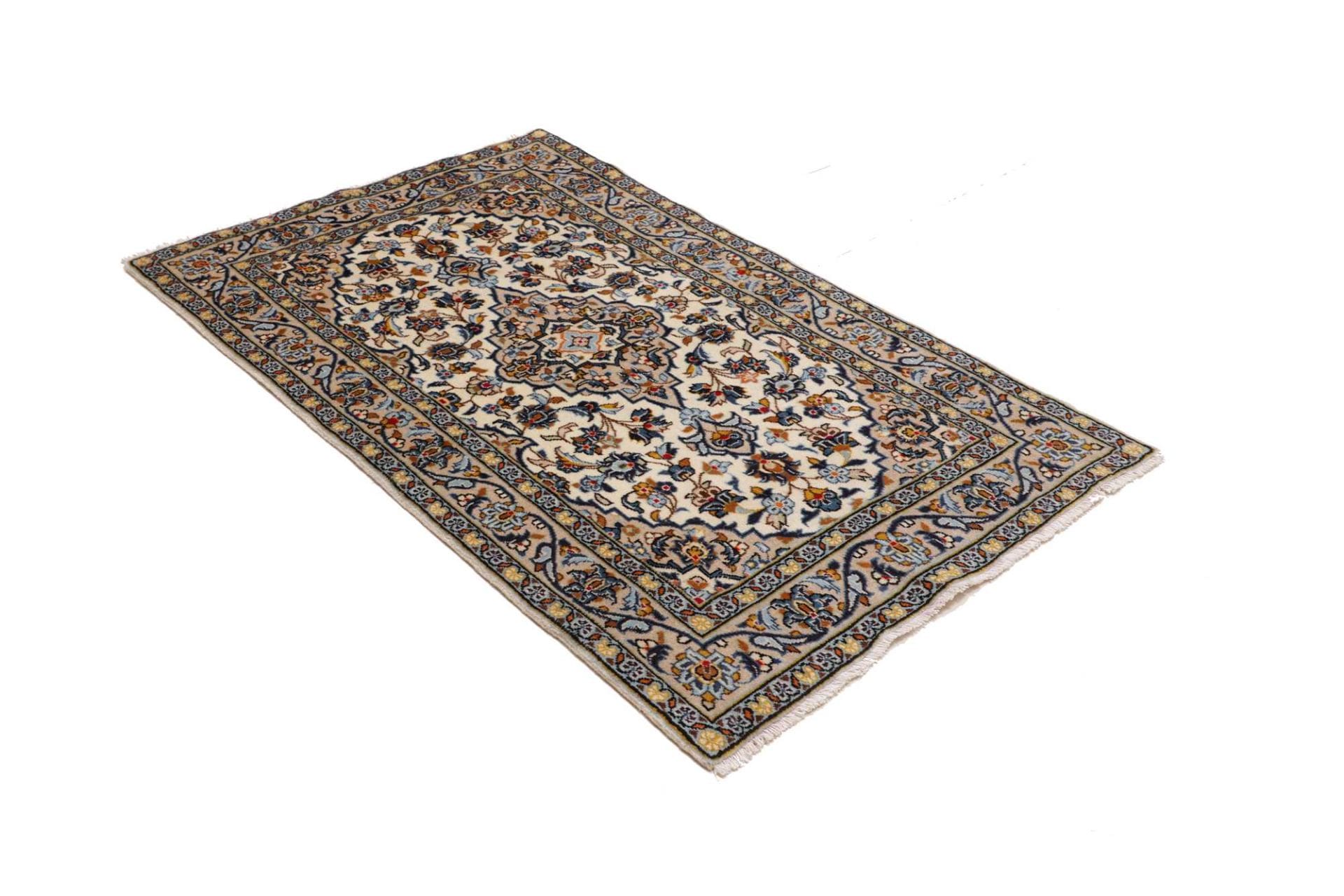 Handgeknüpfter Kashan Perserteppich, 103 × 152 cm, Wolle