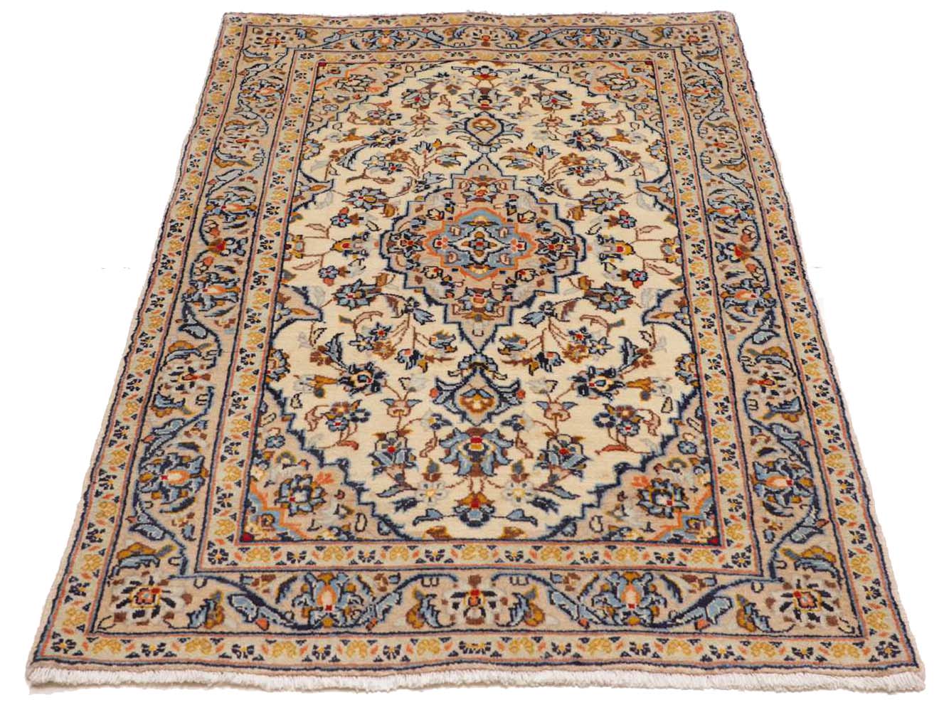 Handgeknüpfter Kashan Perserteppich 96 × 156 cm
