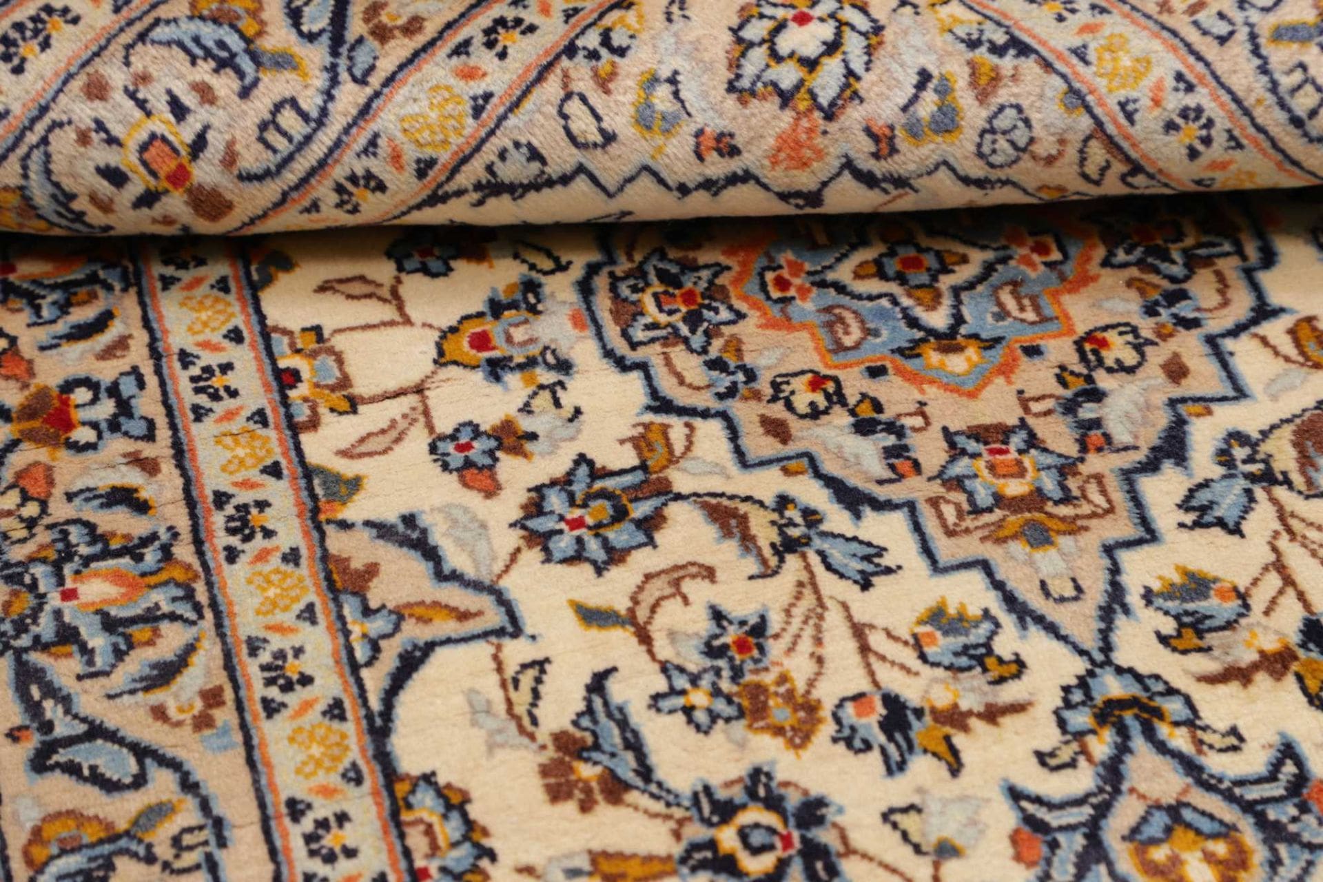 Handgeknüpfter Kashan Perserteppich 96 × 156 cm