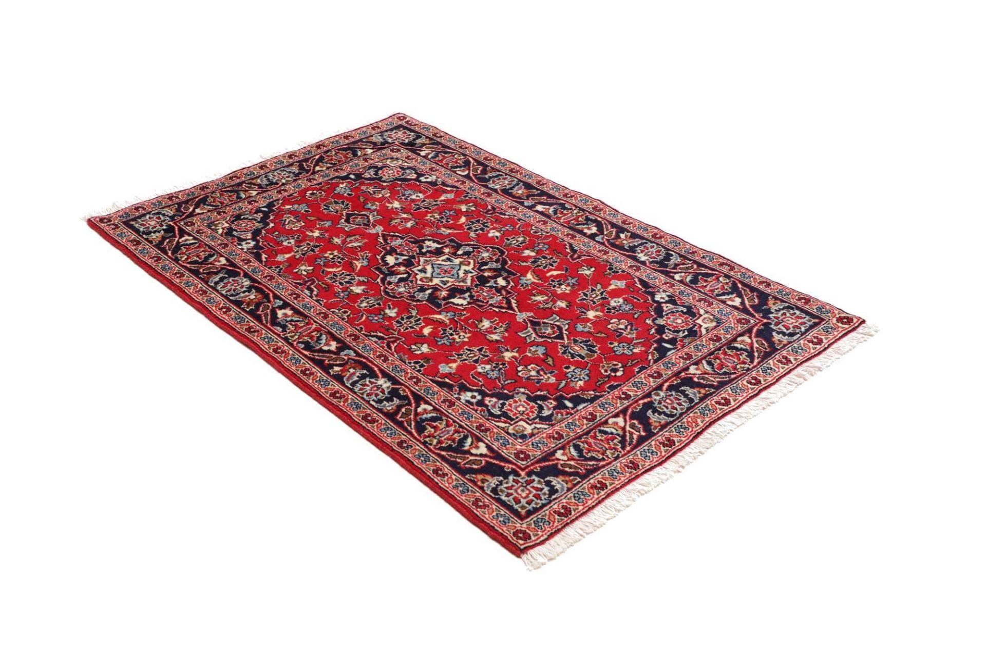 Handgeknüpfter Kashan Perserteppich, 101 × 159 cm, Wolle