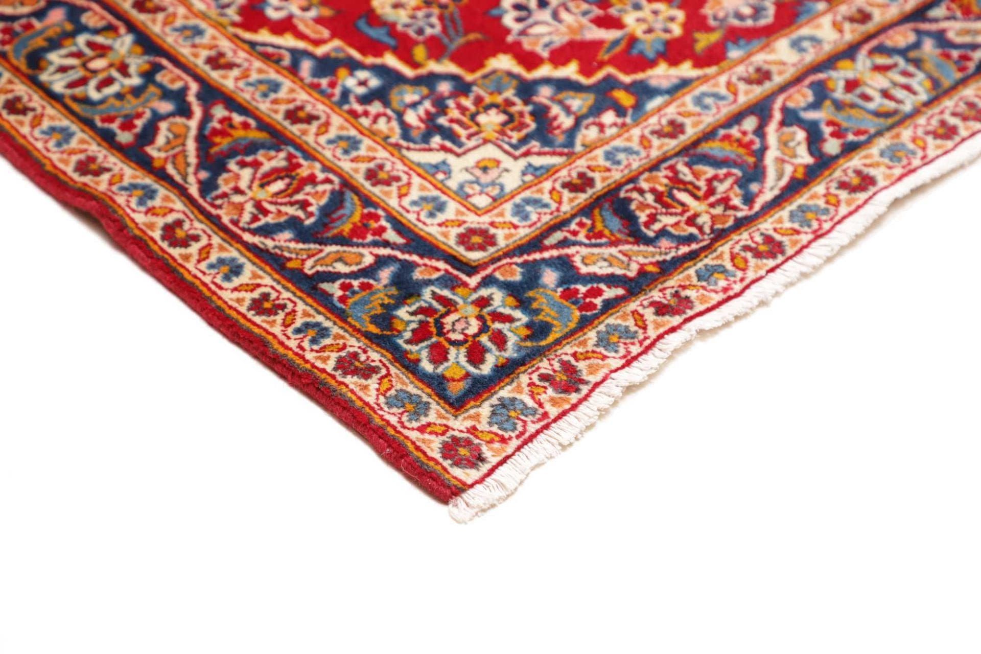 Handgeknüpfter Kashan Perserteppich, 101 × 146 cm, Wolle