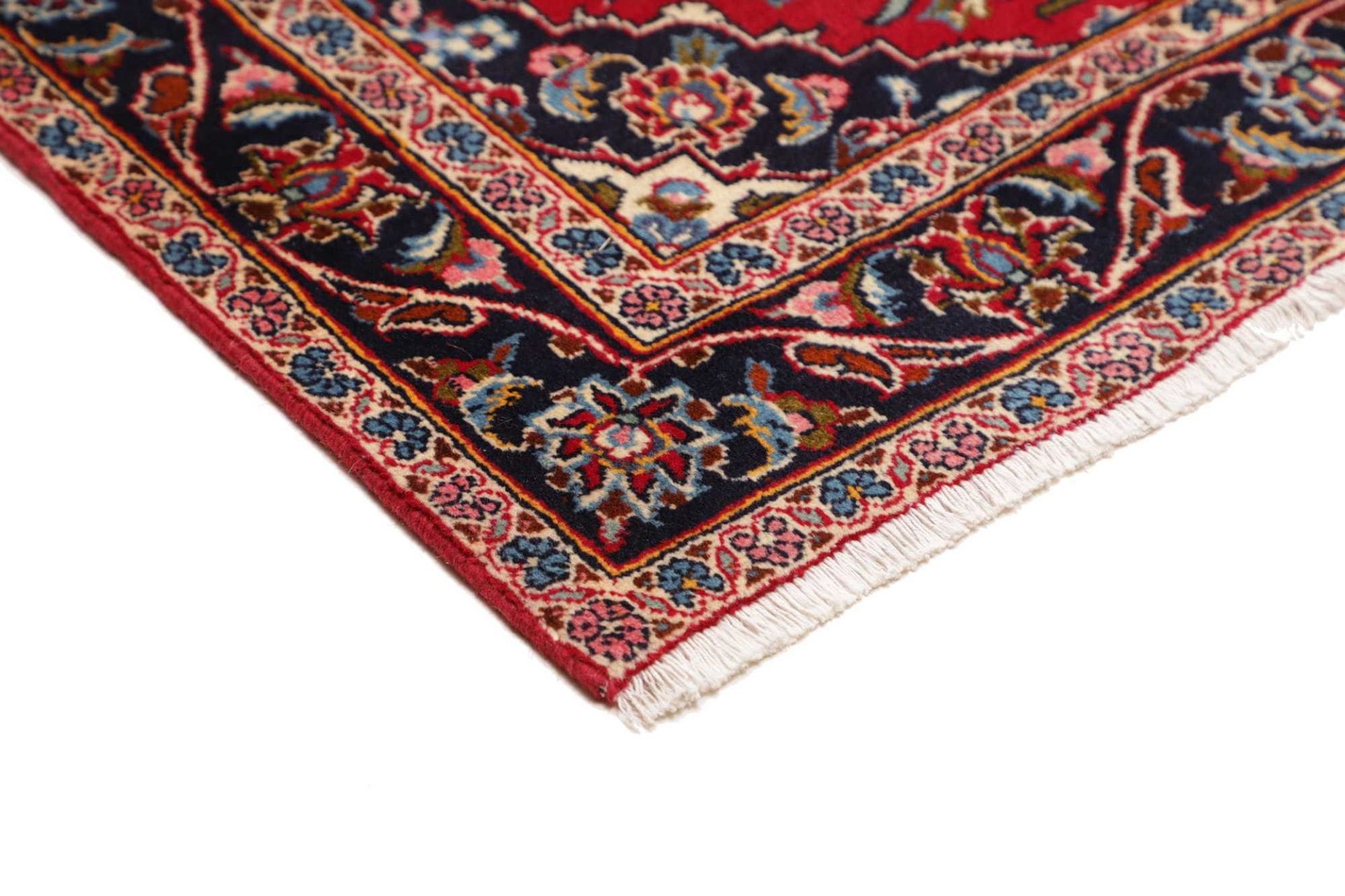 Handgeknüpfter Kashan Perserteppich, 101 × 150 cm, Wolle
