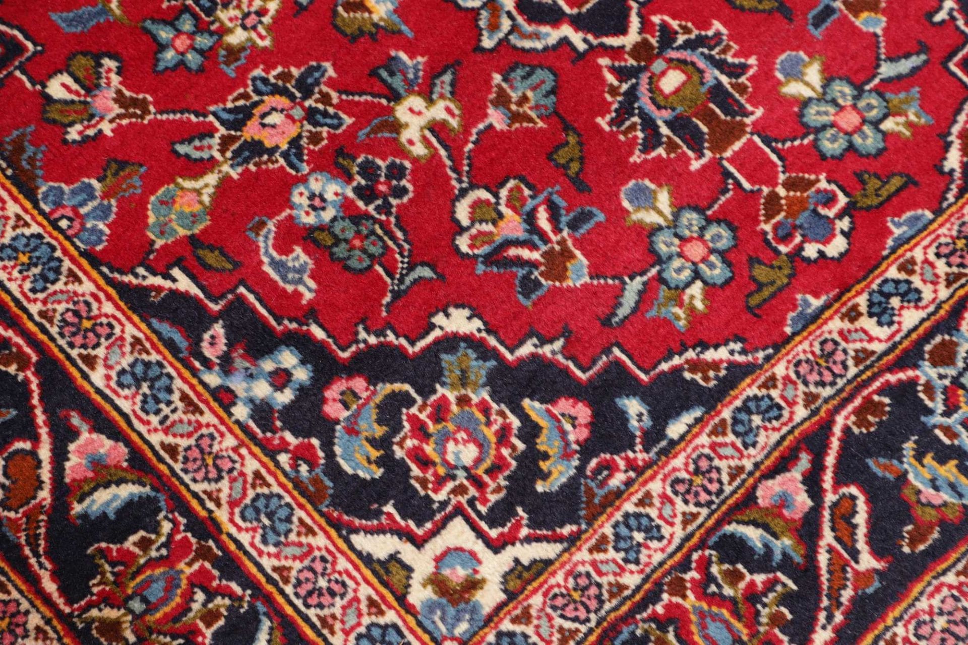 Handgeknüpfter Kashan Perserteppich, 101 × 150 cm, Wolle