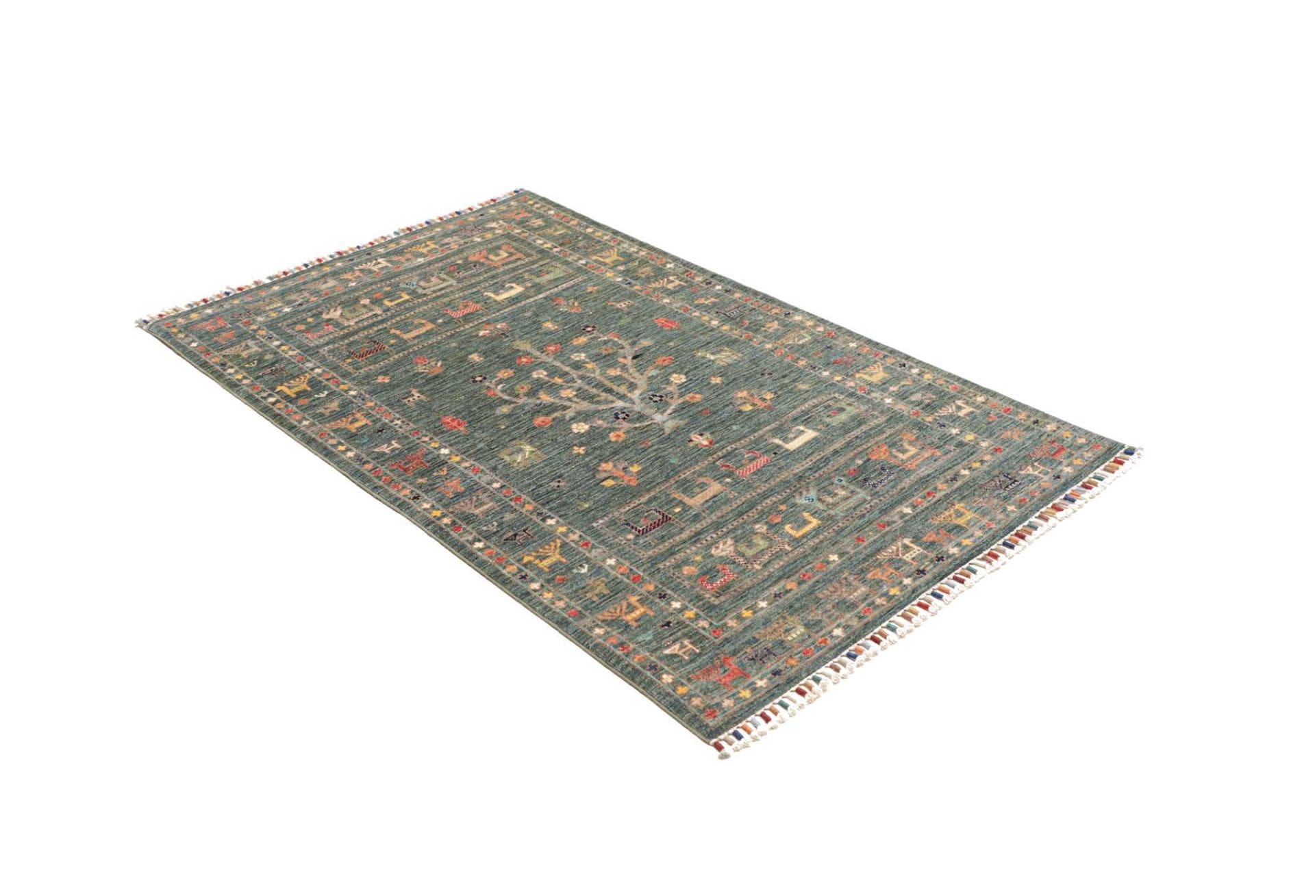 orientteppich-samarkand-102-x-158cm-aus-schurwolle-handgeknupft-2 Samarkand Orientteppich 102 × 158 cm aus Wolle, handgeknüpft