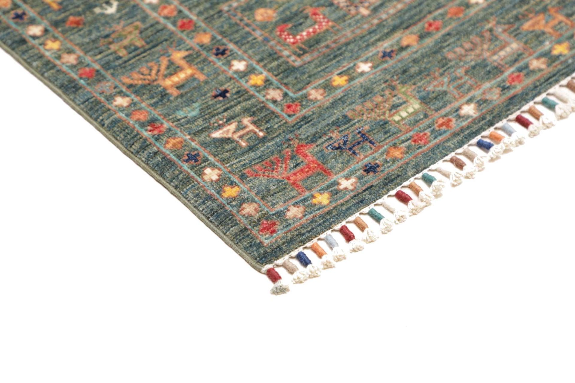 orientteppich-samarkand-102-x-158cm-aus-schurwolle-handgeknupft-4 Samarkand Orientteppich 102 × 158 cm aus Wolle, handgeknüpft