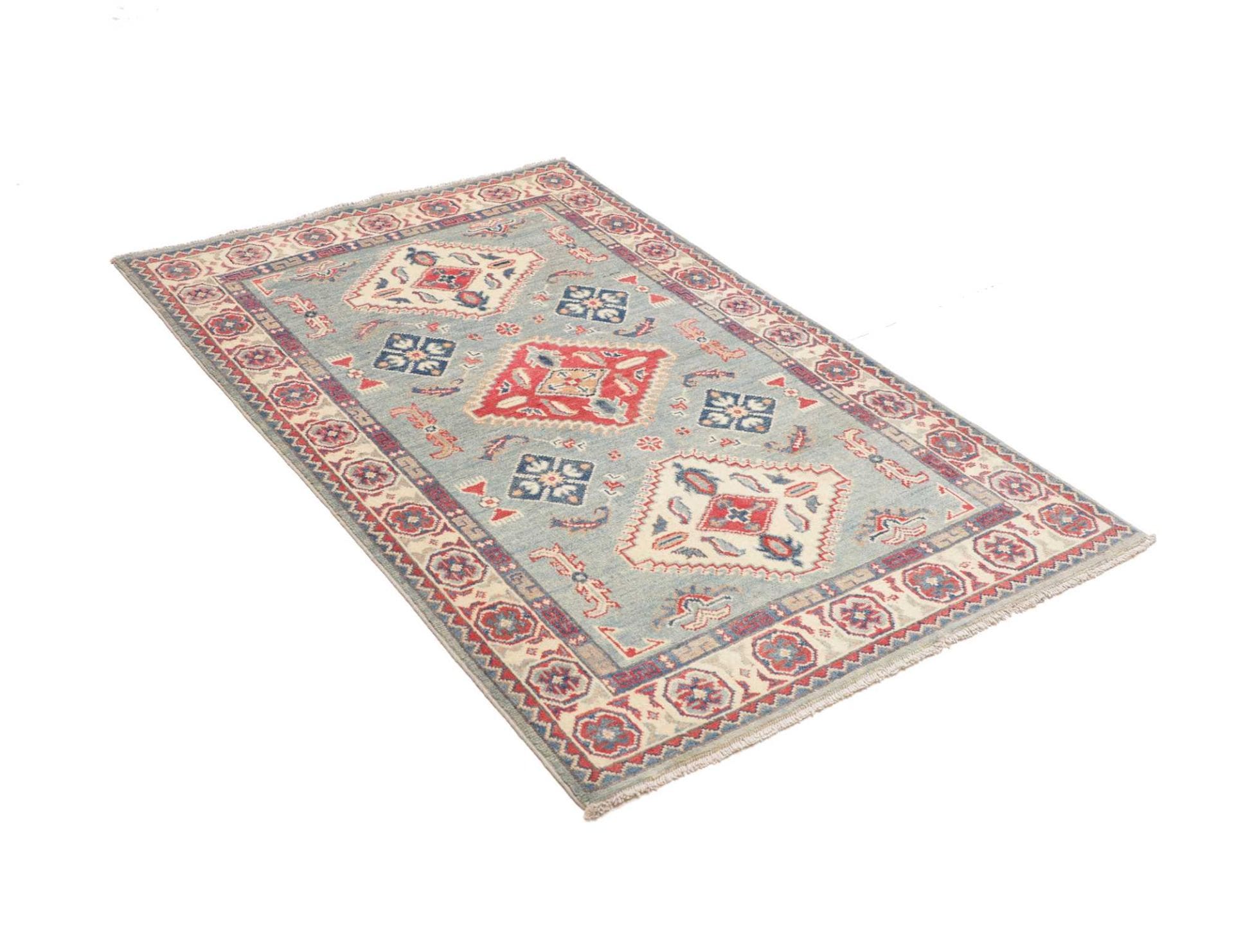 Kazak Orientteppich 103 × 149 cm aus Wolle, handgeknüpft