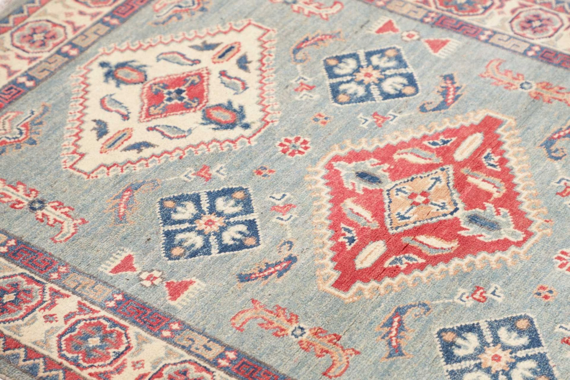 Kazak Orientteppich 103 × 149 cm aus Wolle, handgeknüpft