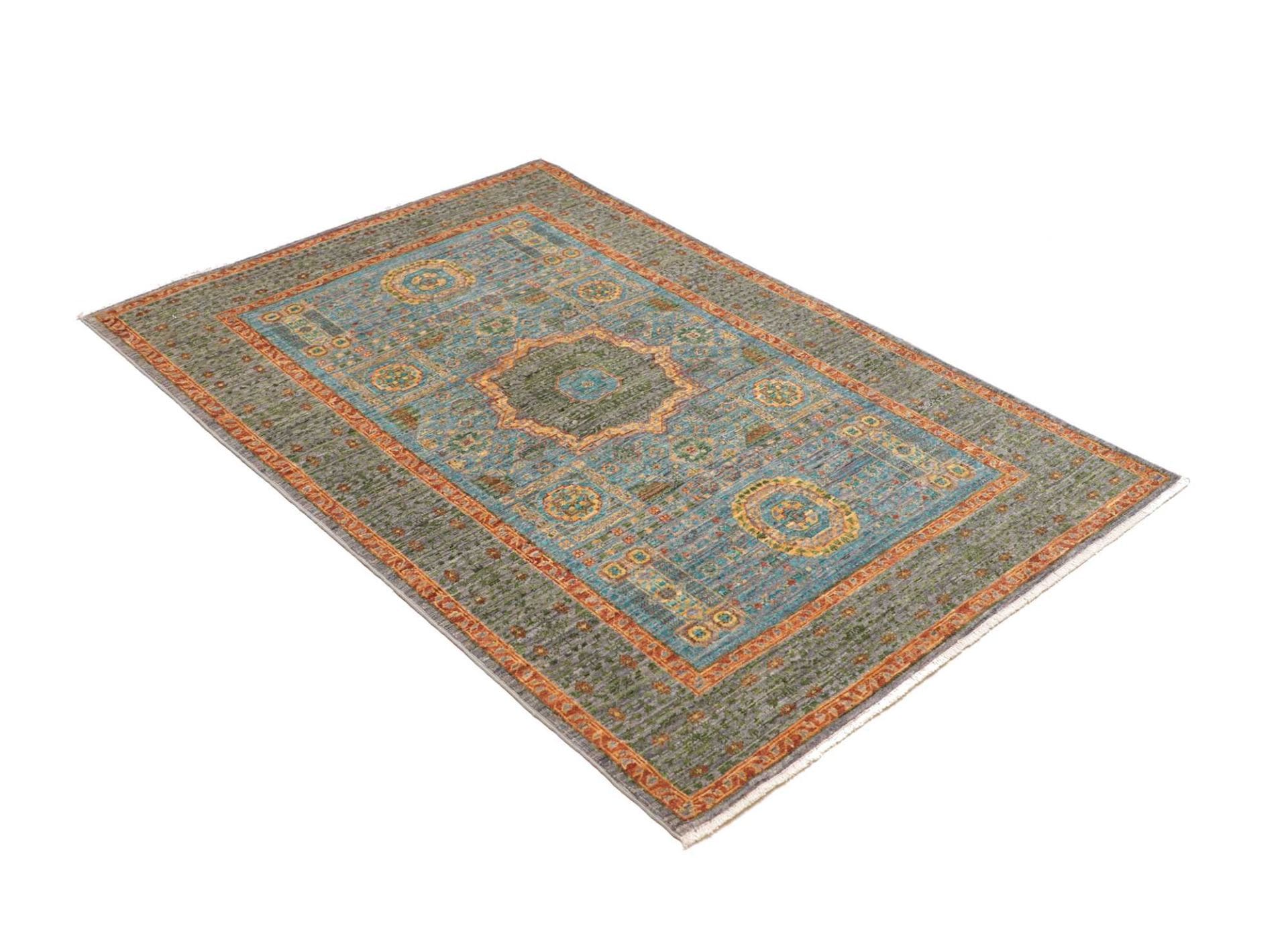 Handgeknüpfter Mamluk Orientteppich 103 × 146 cm