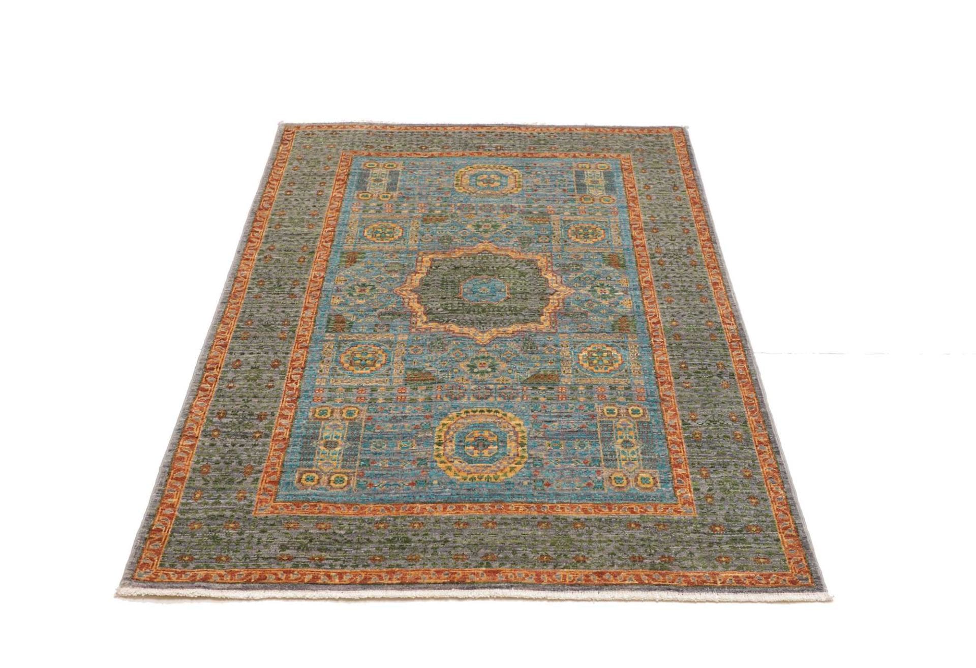 Handgeknüpfter Mamluk Orientteppich 103 × 146 cm
