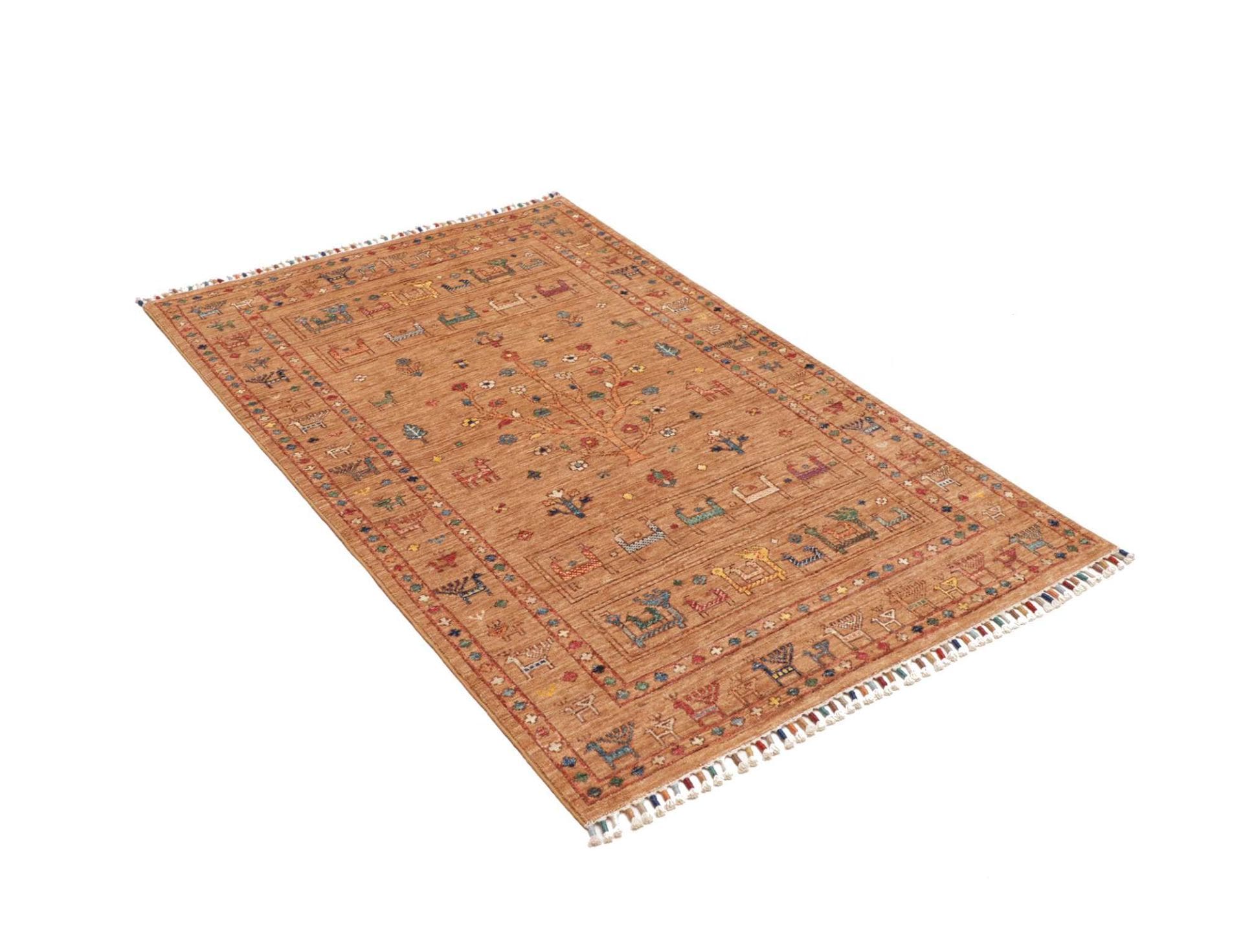 Handgeknüpfter Samarkand Orientteppich 102 × 152 cm