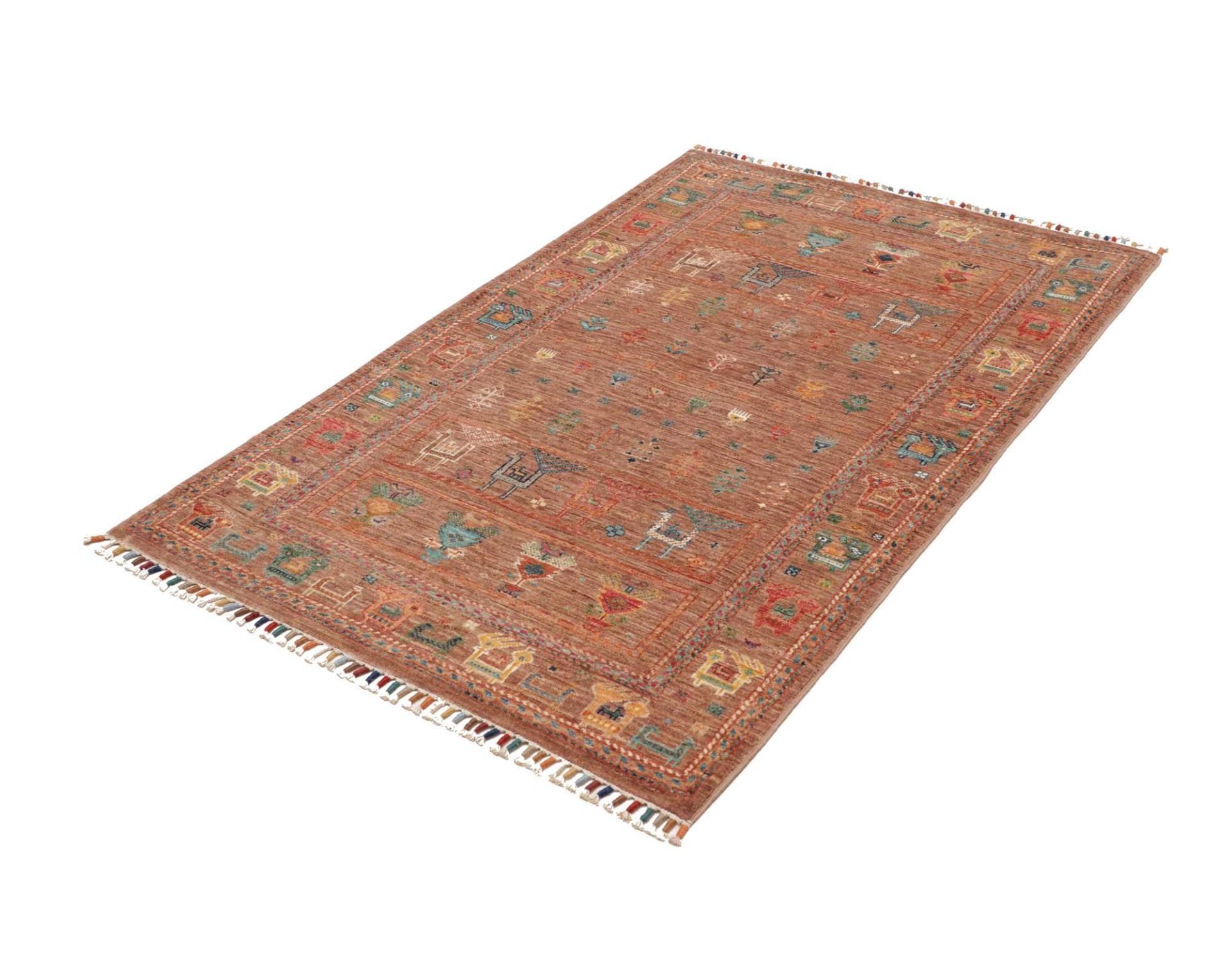 Handgeknüpfter Samarkand Orientteppich 101 × 149 cm
