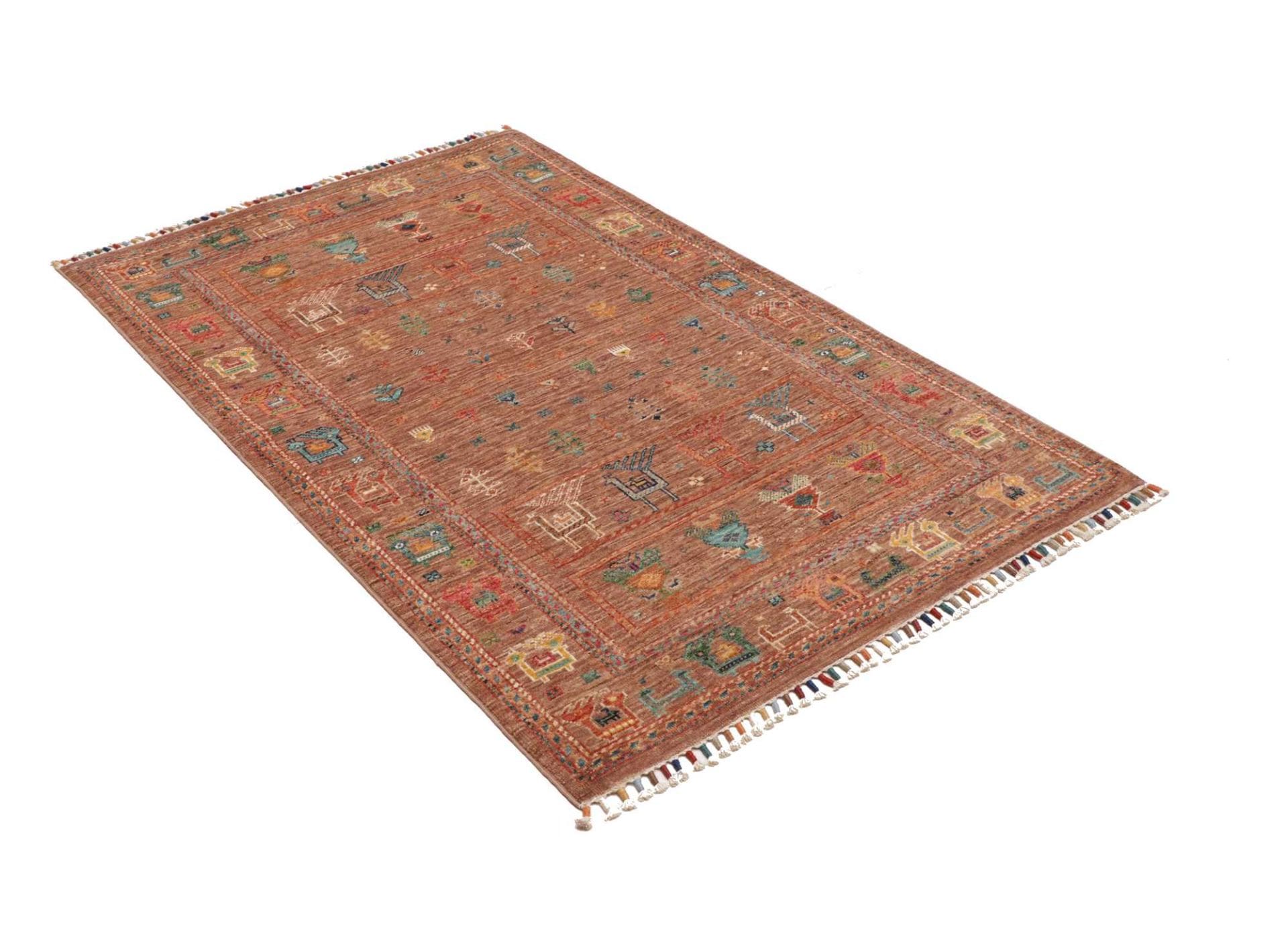 Handgeknüpfter Samarkand Orientteppich 101 × 149 cm