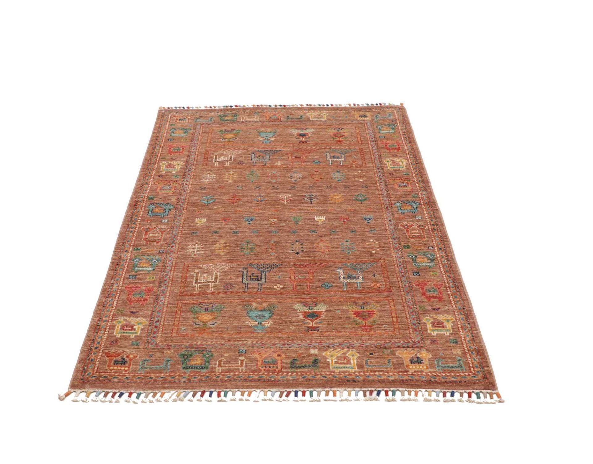 Handgeknüpfter Samarkand Orientteppich 101 × 149 cm
