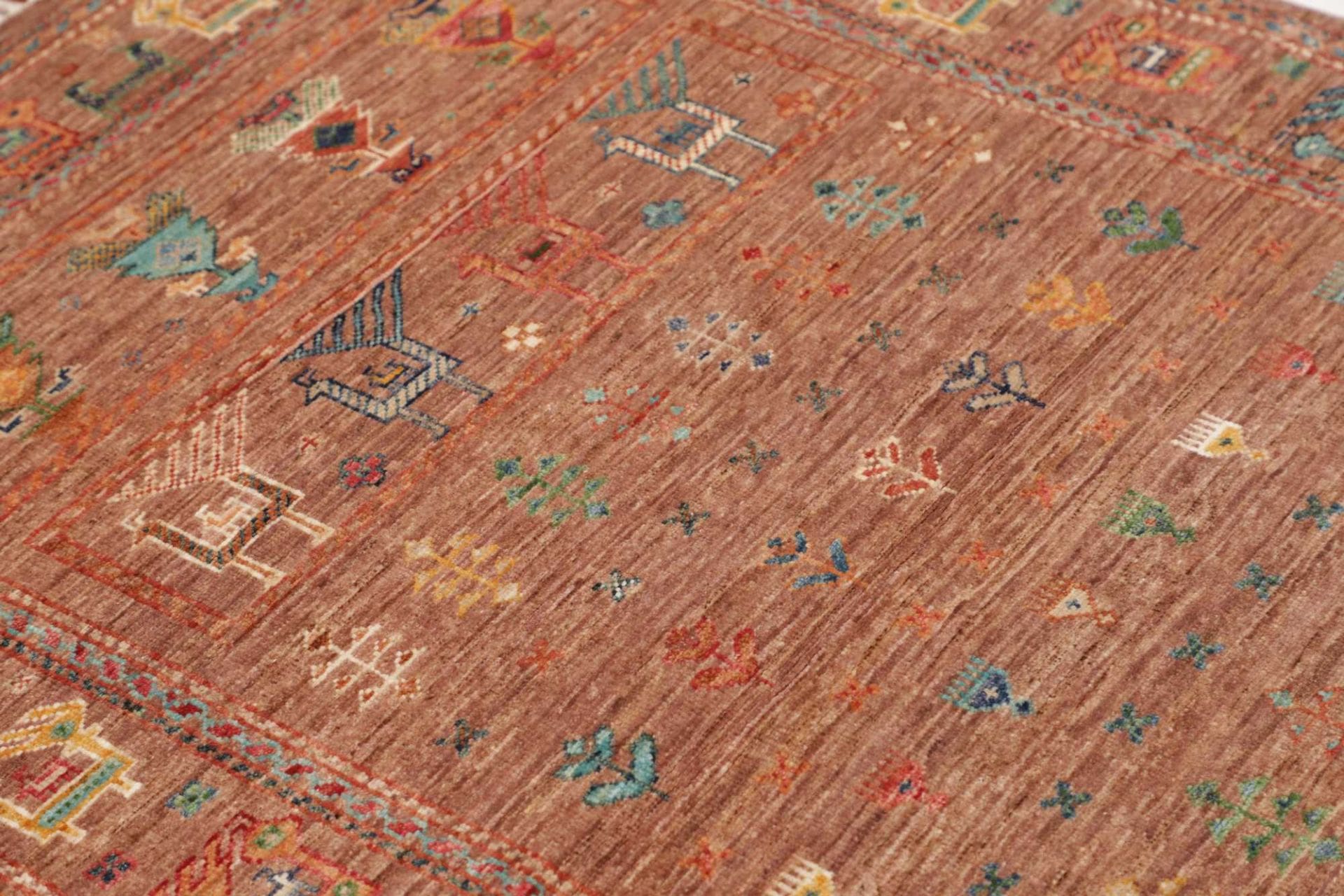 Handgeknüpfter Samarkand Orientteppich 101 × 149 cm