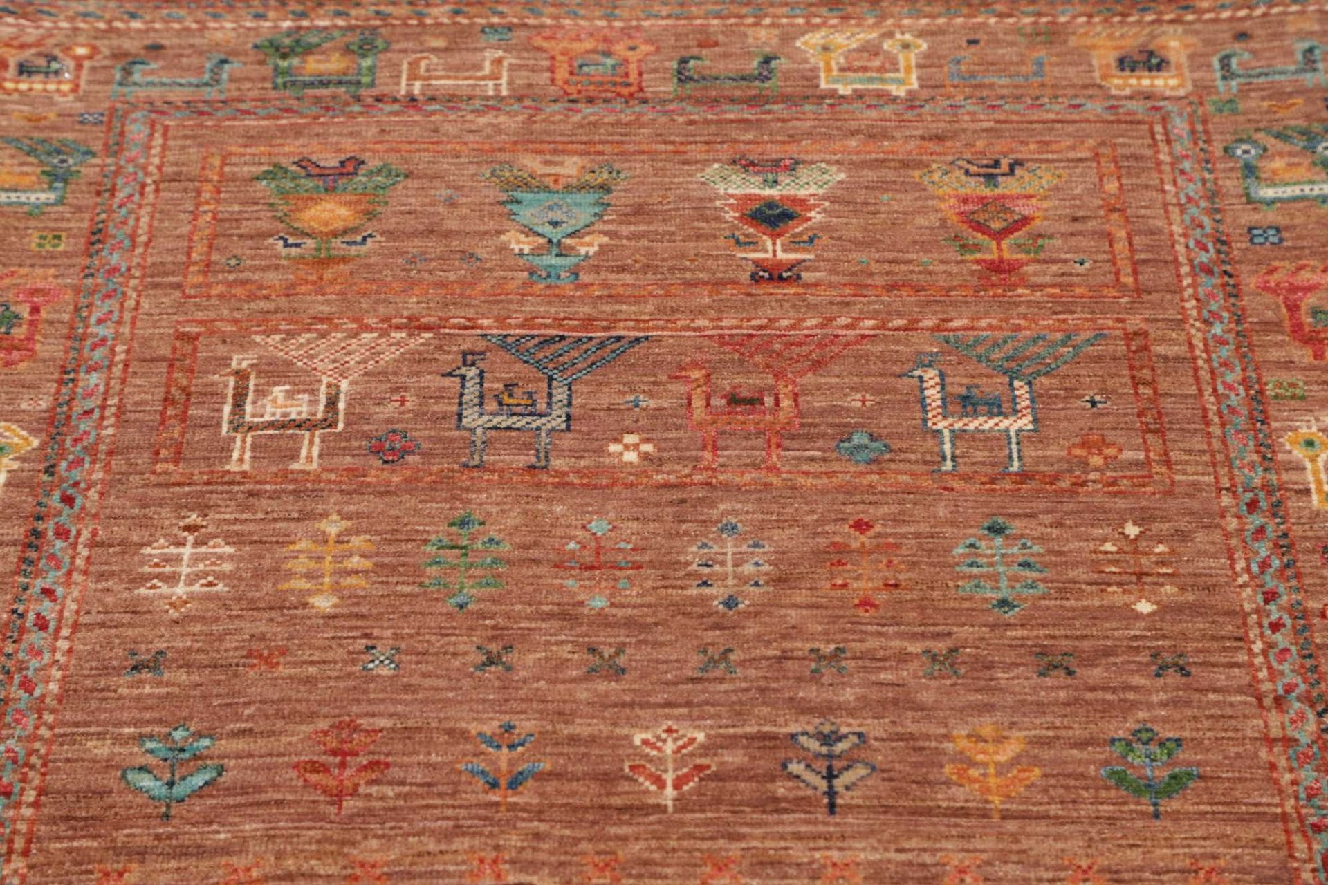 Handgeknüpfter Samarkand Orientteppich 101 × 149 cm