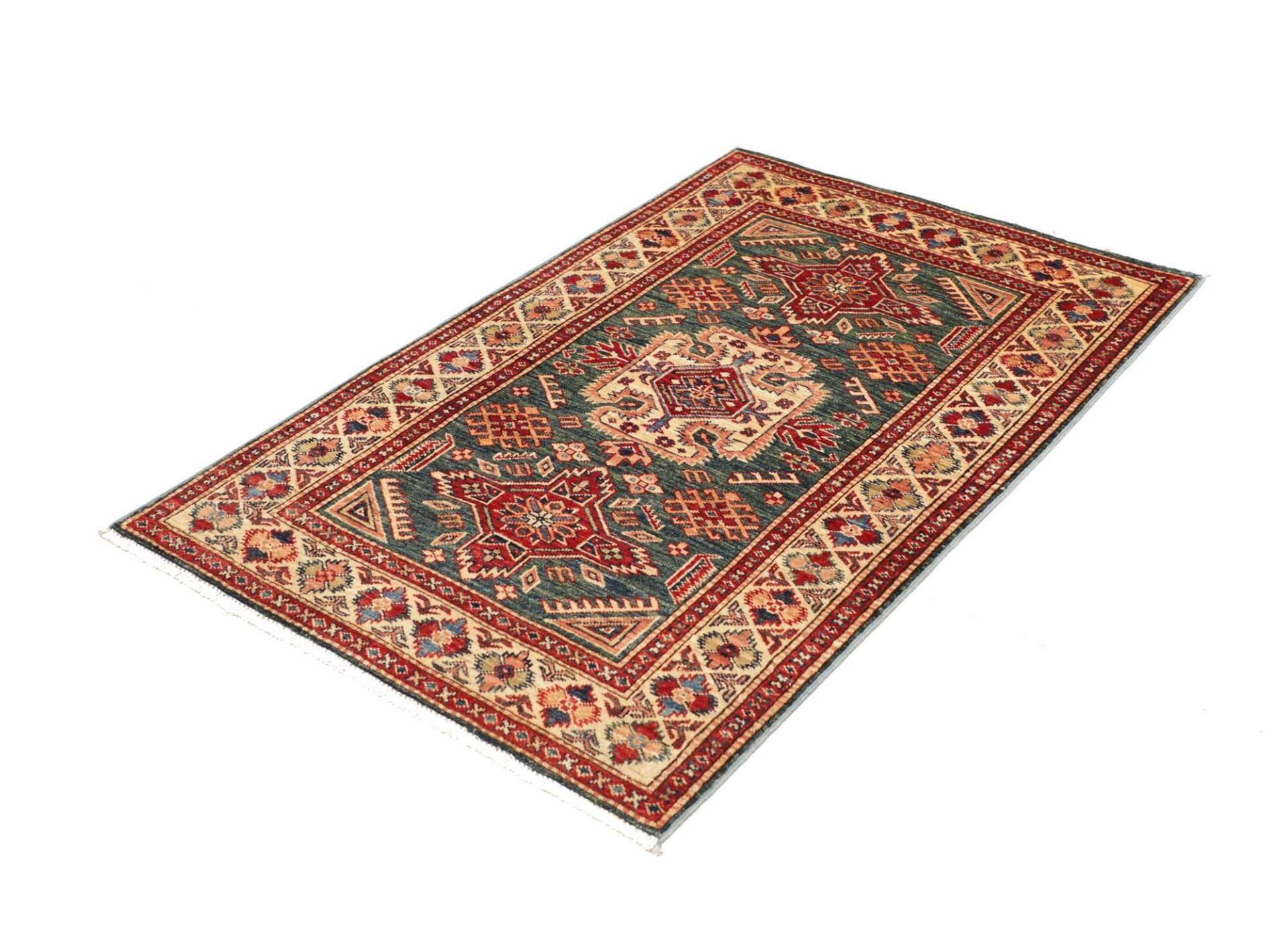Kazak Orientteppich aus Pakistan, 95 × 140 cm