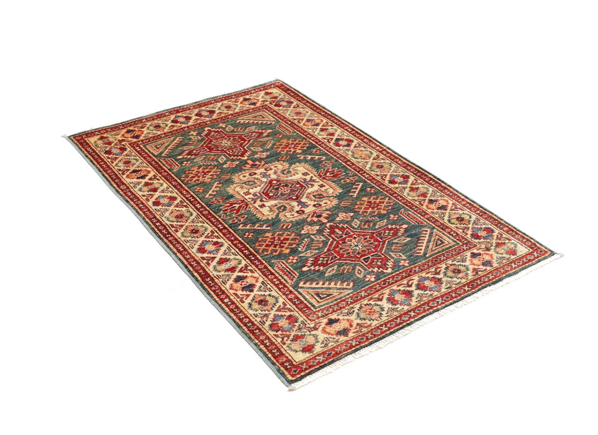 Kazak Orientteppich aus Pakistan, 95 × 140 cm