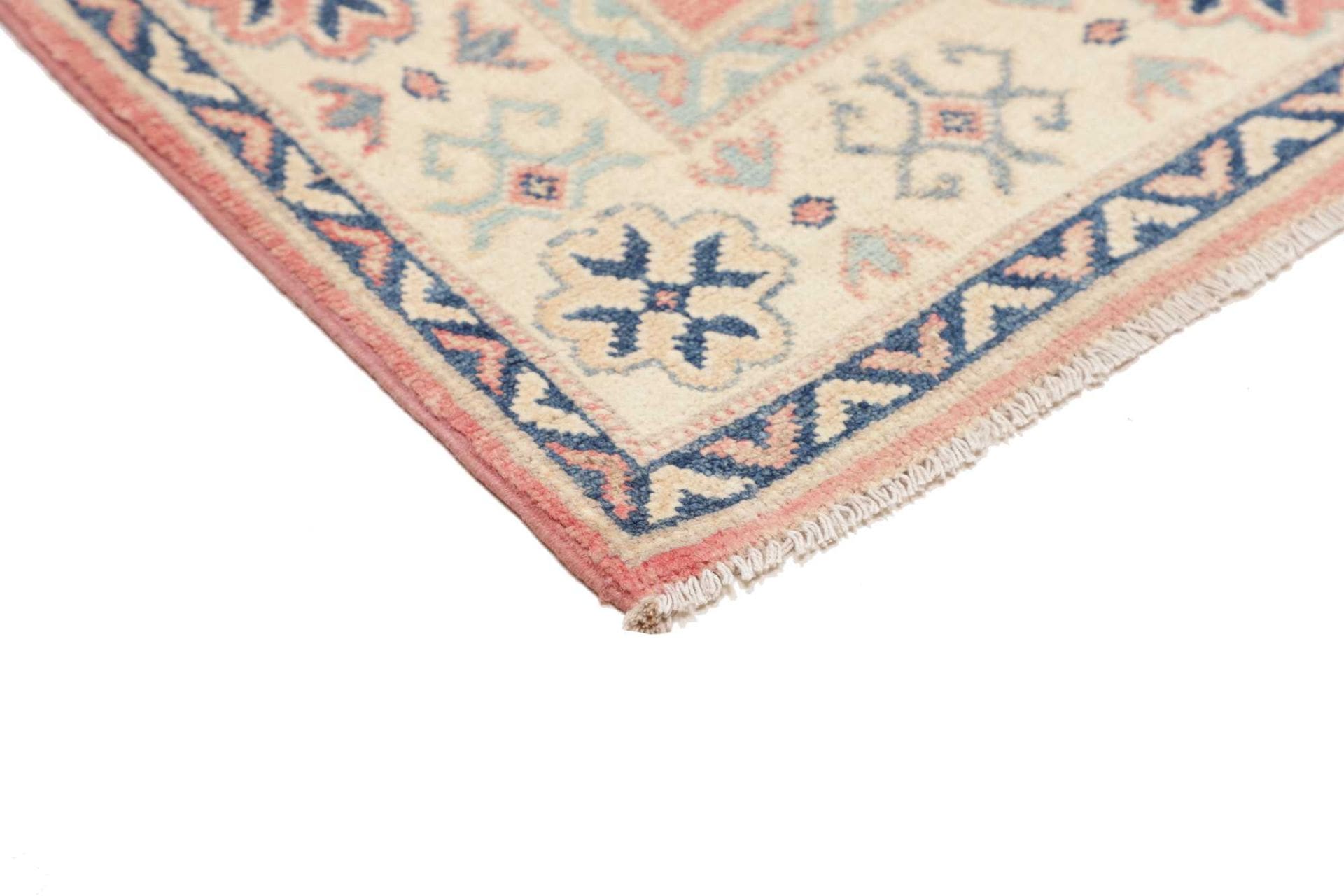 kazak-orientteppich-82-x-131-cm-geometrisches-muster-handgeknupft-4 Handgeknüpfter Kazak Orientteppich, 82 × 131 cm, Wolle