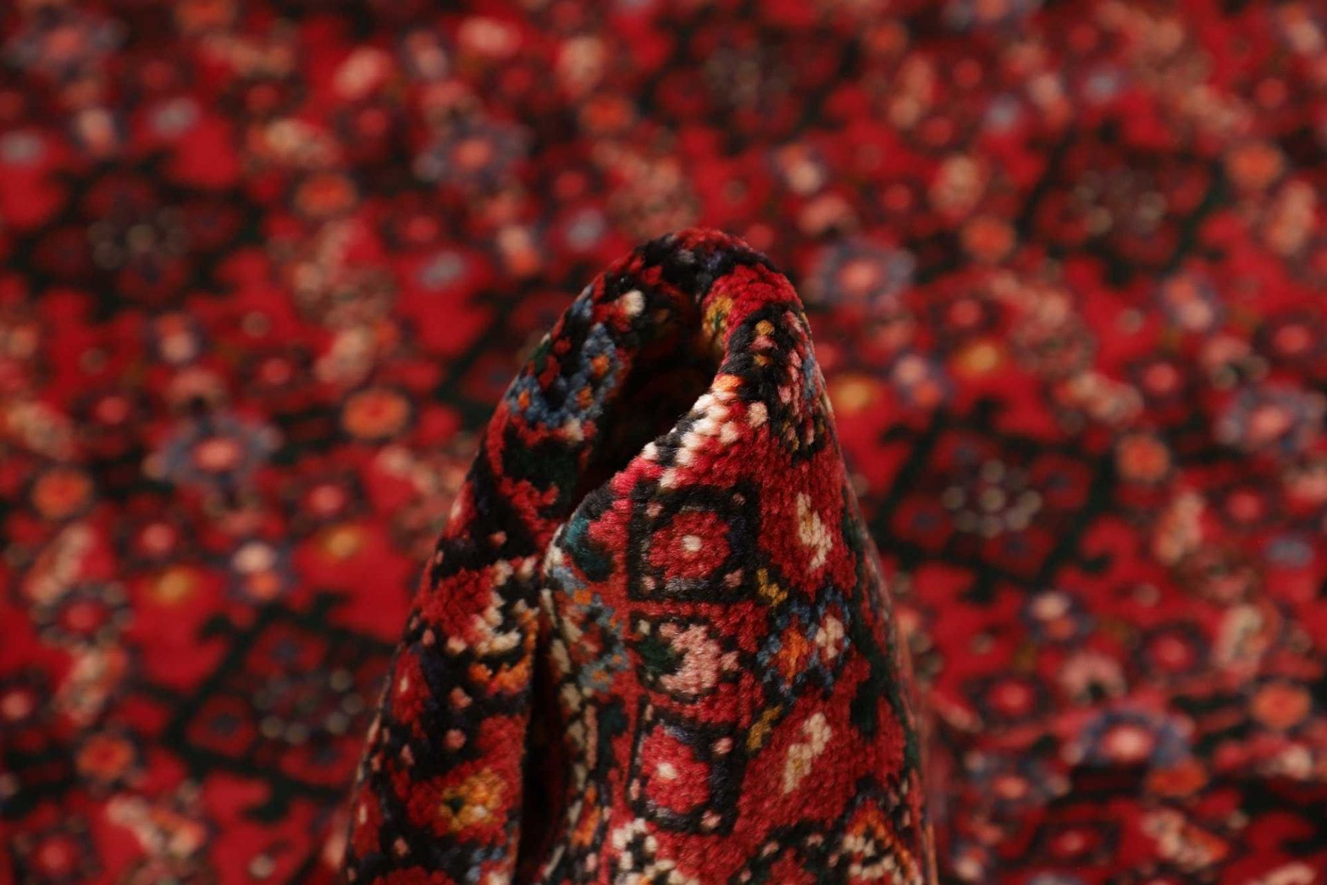 Handgeknüpfter Hamadan Herati Perserteppich 123 × 510 cm