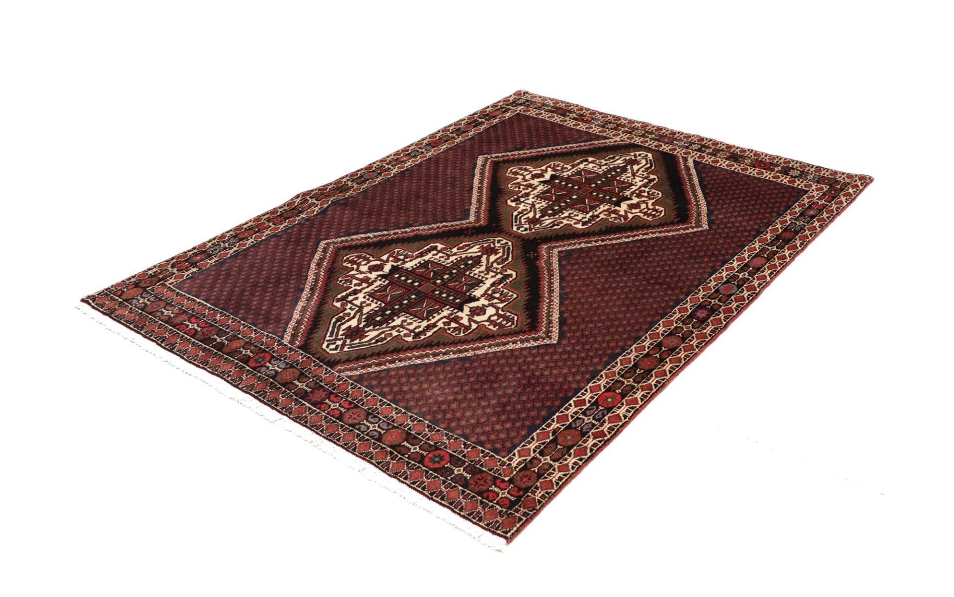 Shiraz Perserteppich 139 × 178 cm aus Wolle, handgeknüpft