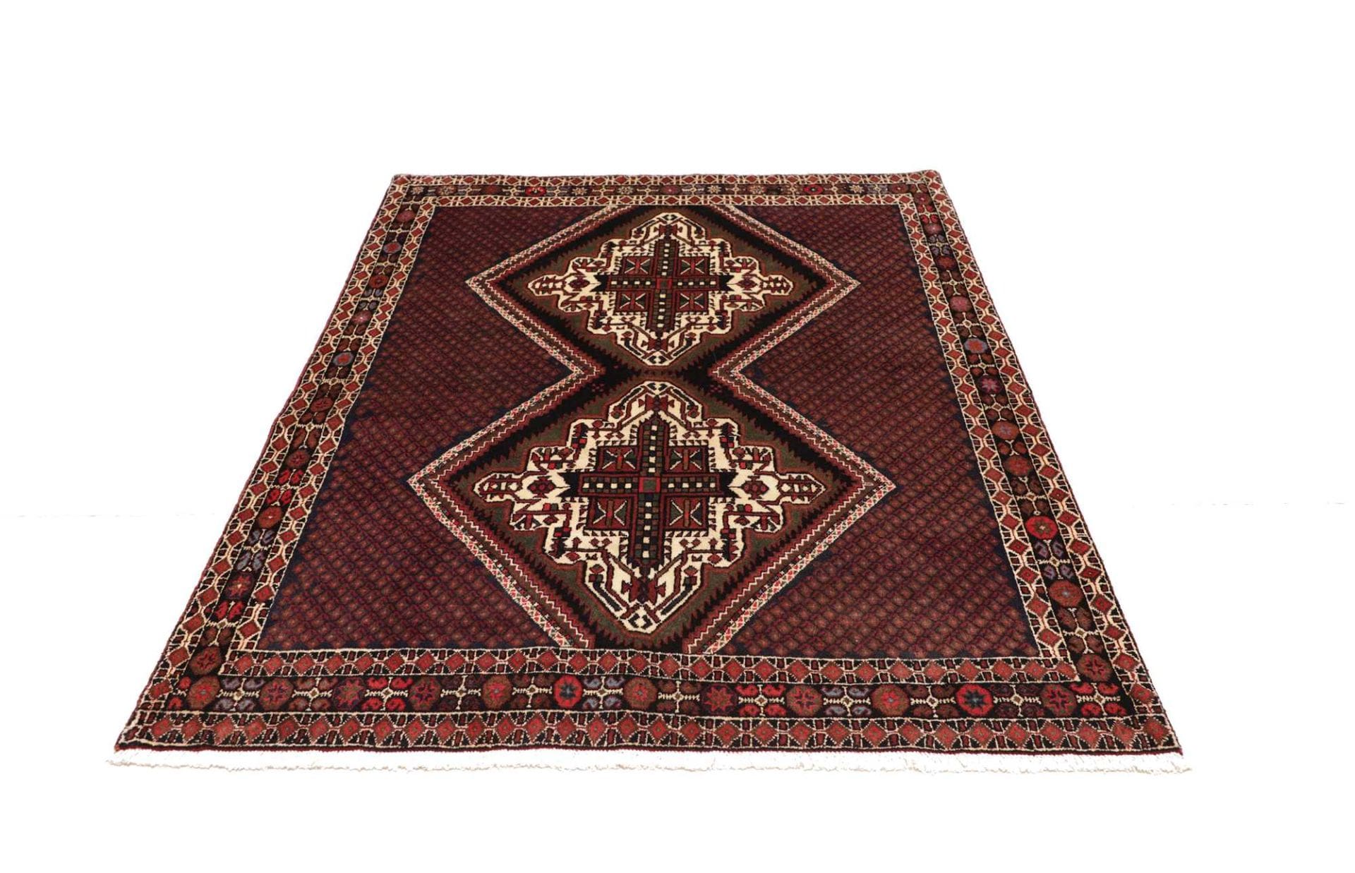 Shiraz Perserteppich 139 × 178 cm aus Wolle, handgeknüpft