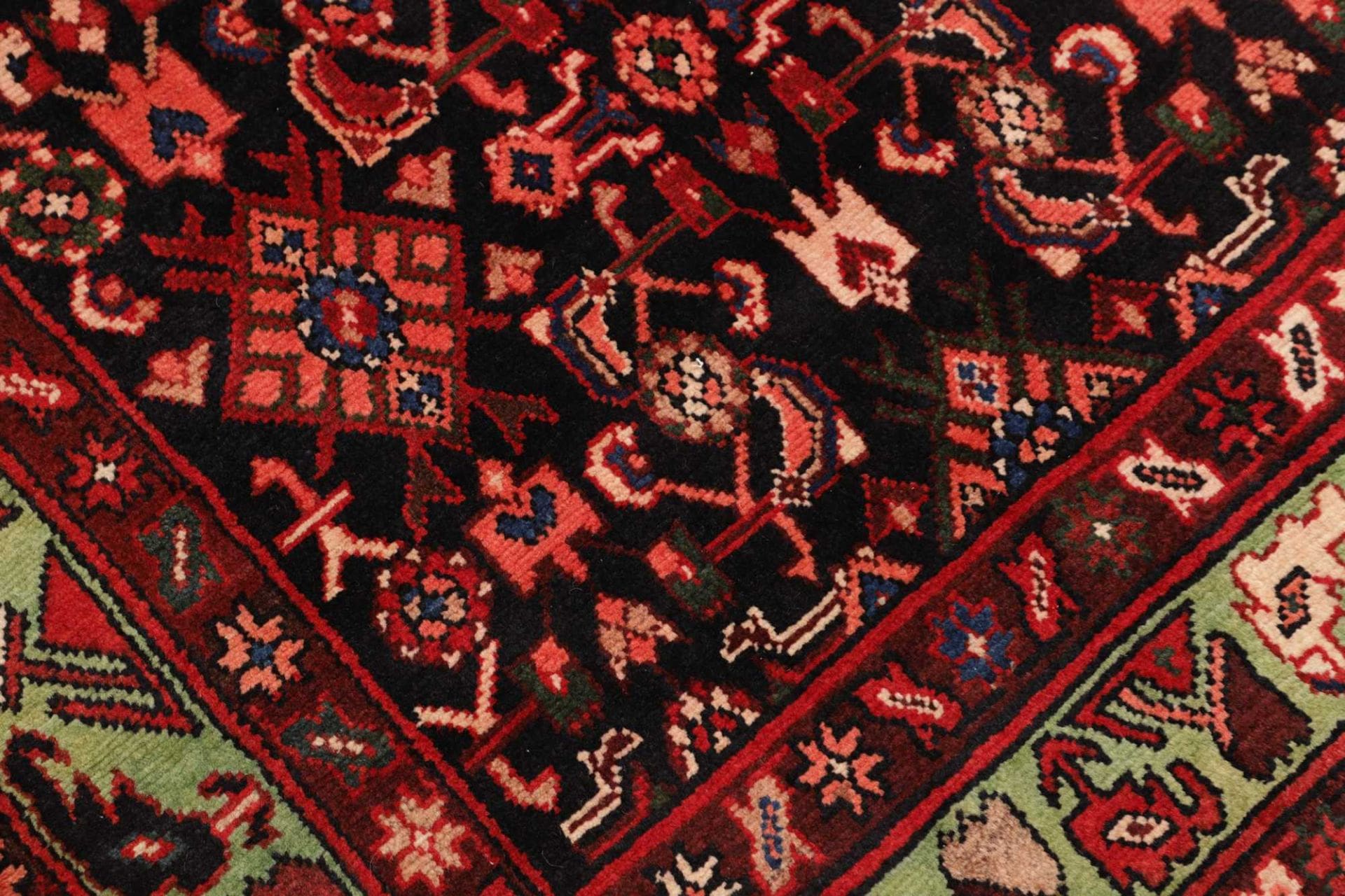 Handgeknüpfter Hamadan Perserteppich, 118 × 426 cm, Wolle
