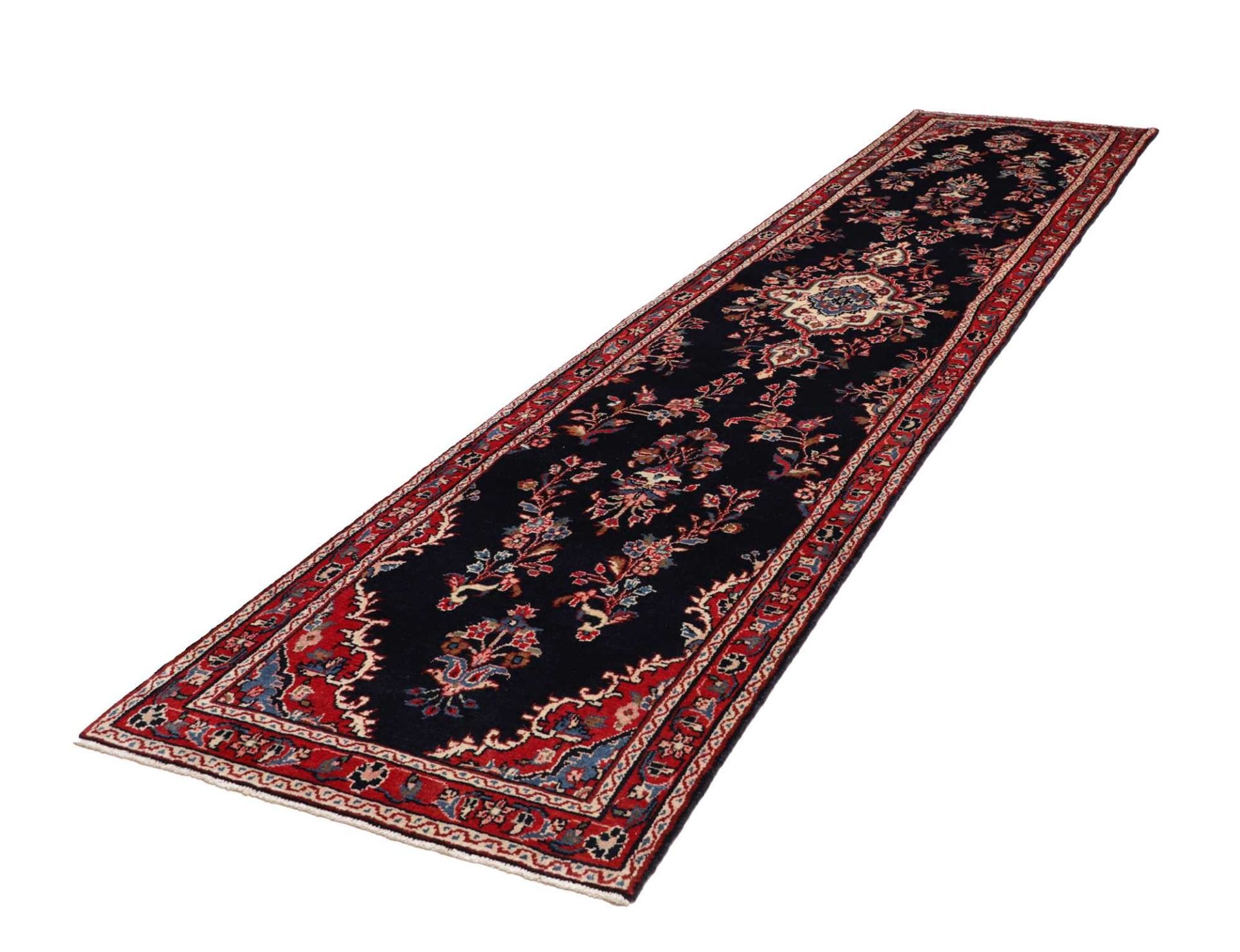 hamadan-teppich-99-x-410cm-handgeknupft-schurwolle-herati-muster-1 Hamadan Herati Perserteppich aus Iran, 99 × 410 cm
