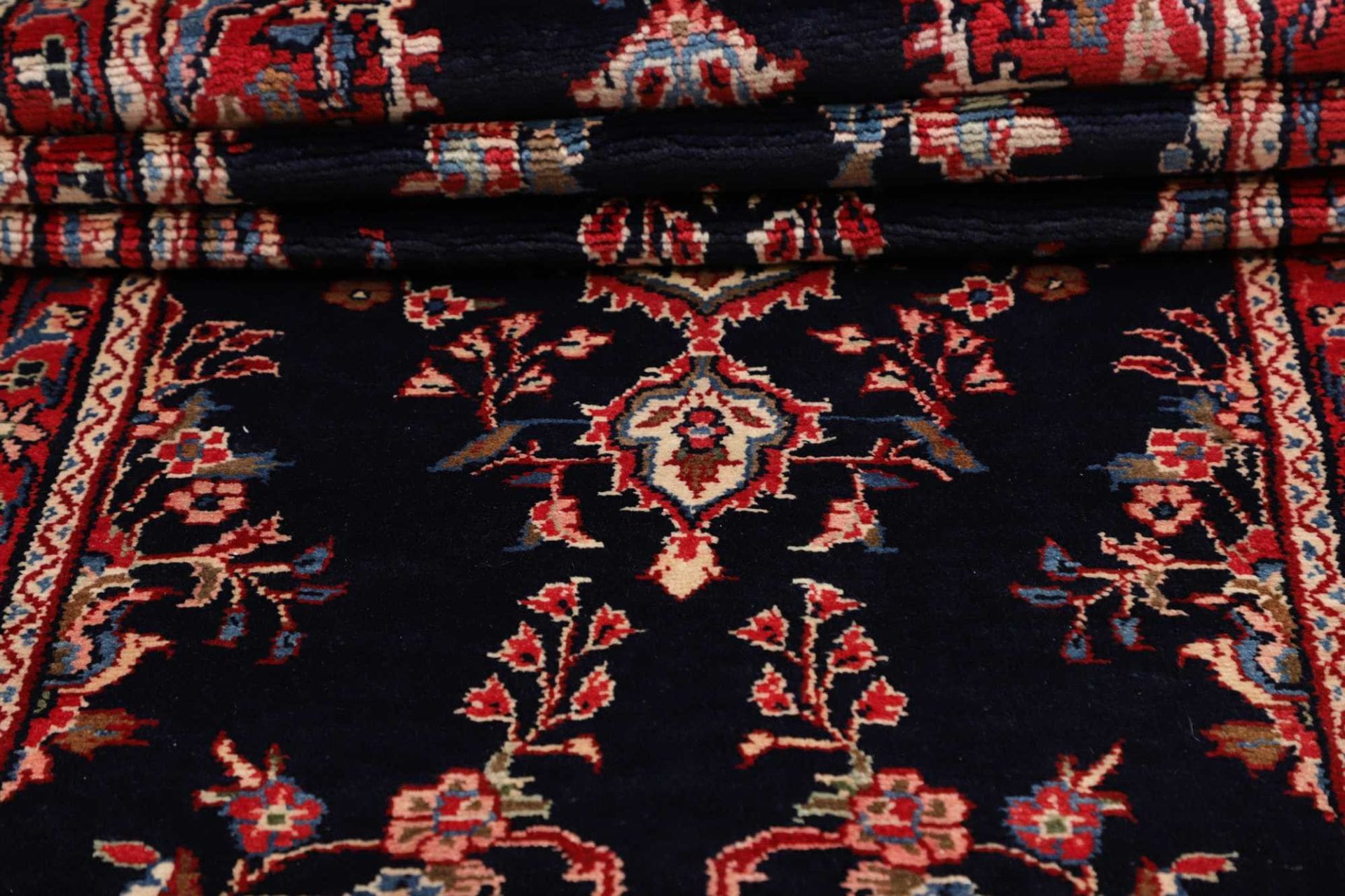 hamadan-teppich-99-x-410cm-handgeknupft-schurwolle-herati-muster-7 Hamadan Herati Perserteppich aus Iran, 99 × 410 cm