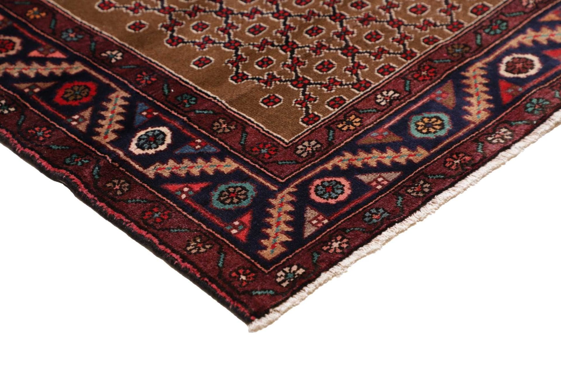 hamadan-teppich-108-x-400cm-herati-muster-schurwolle-handgeknupft-4 Hamadan Herati Perserteppich 108 × 400 cm aus Wolle, handgeknüpft