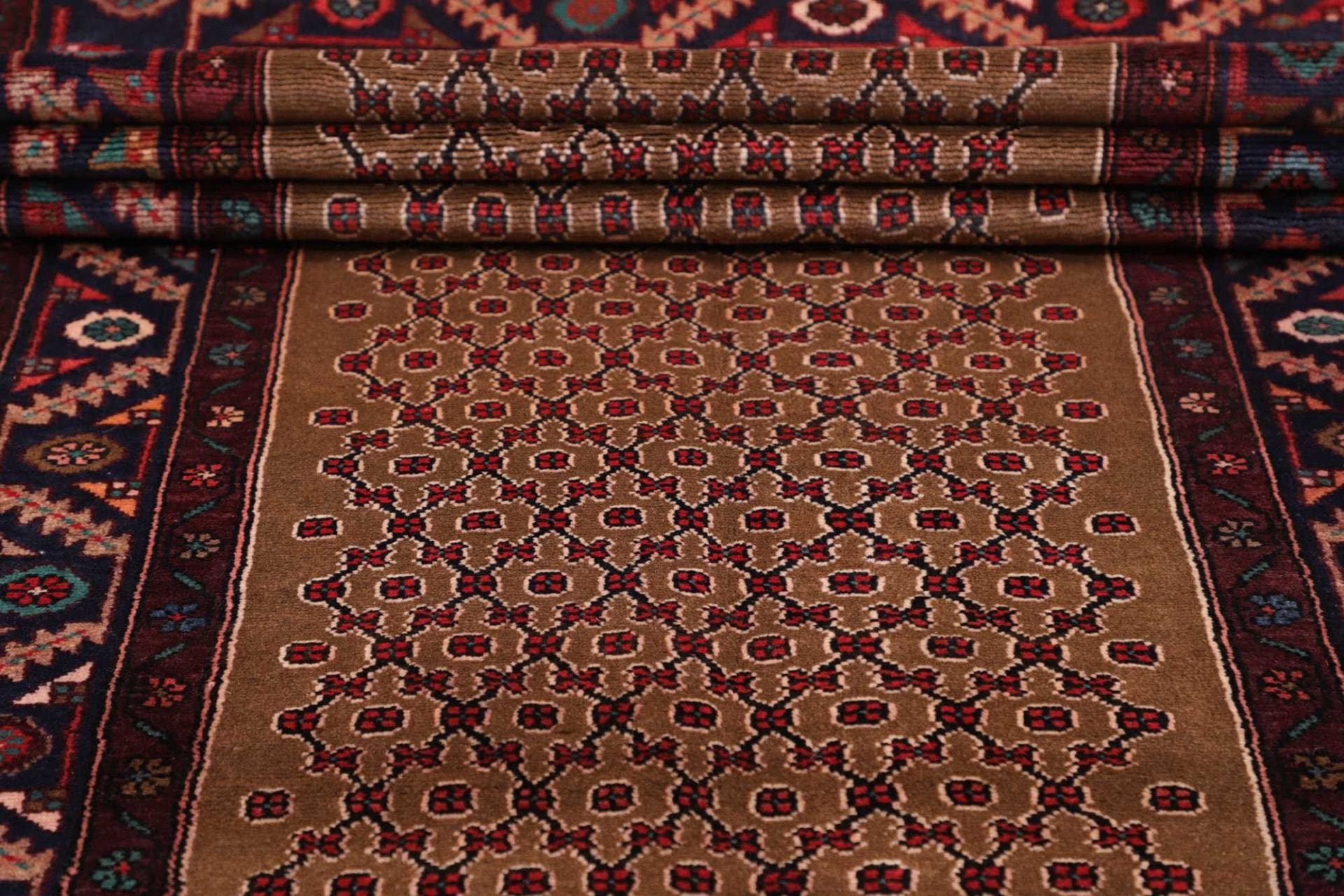 hamadan-teppich-108-x-400cm-herati-muster-schurwolle-handgeknupft-7 Hamadan Herati Perserteppich 108 × 400 cm aus Wolle, handgeknüpft