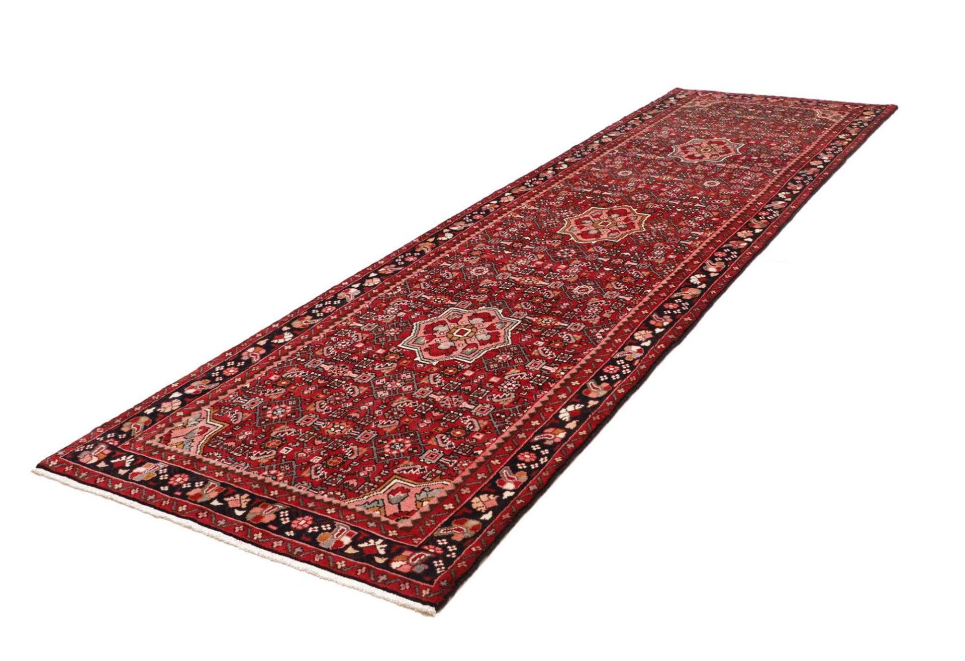 Handgeknüpfter Hamadan Herati Perserteppich, 119 × 392 cm, Wolle